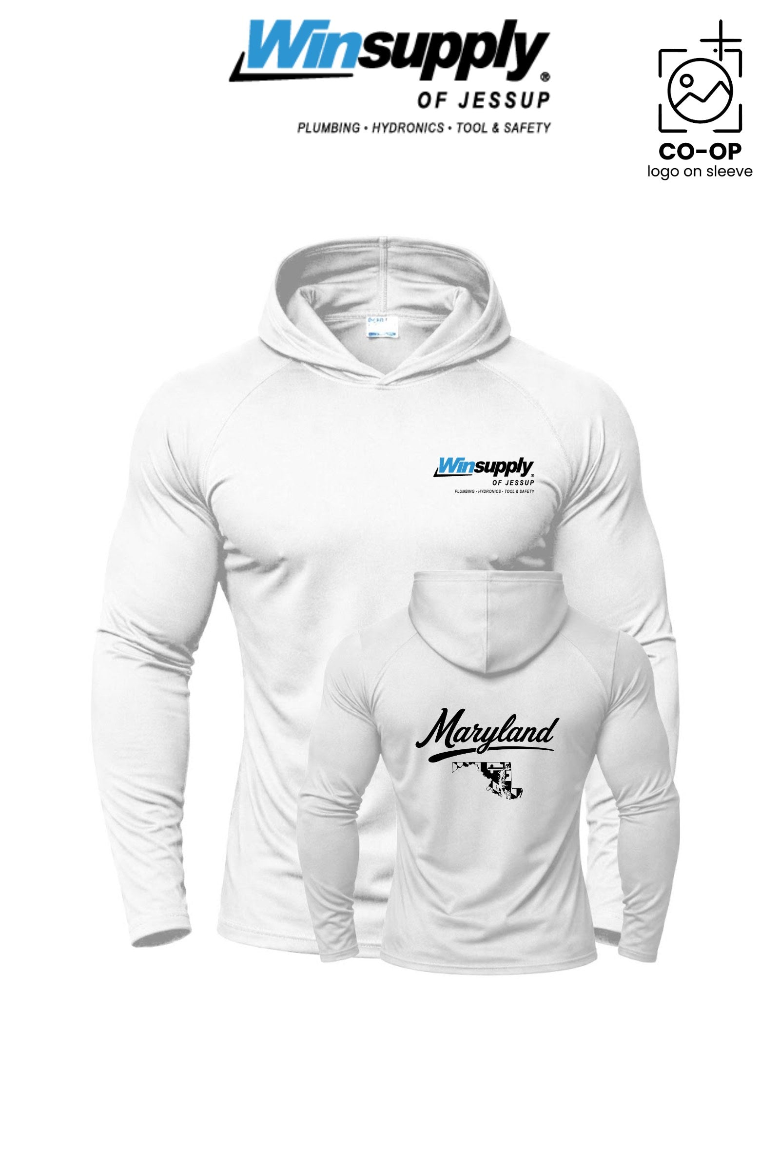 Port & Co™ Performance Pullover Hooded UPF50 Tee - Winsupply of Jessup