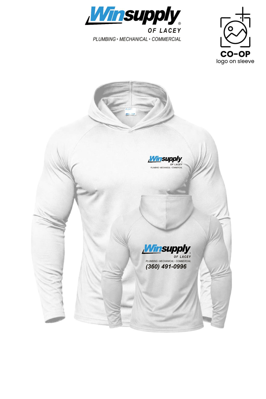 Port & Co™ Performance Pullover Hooded UPF50 Tee - Winsupply of Lacey