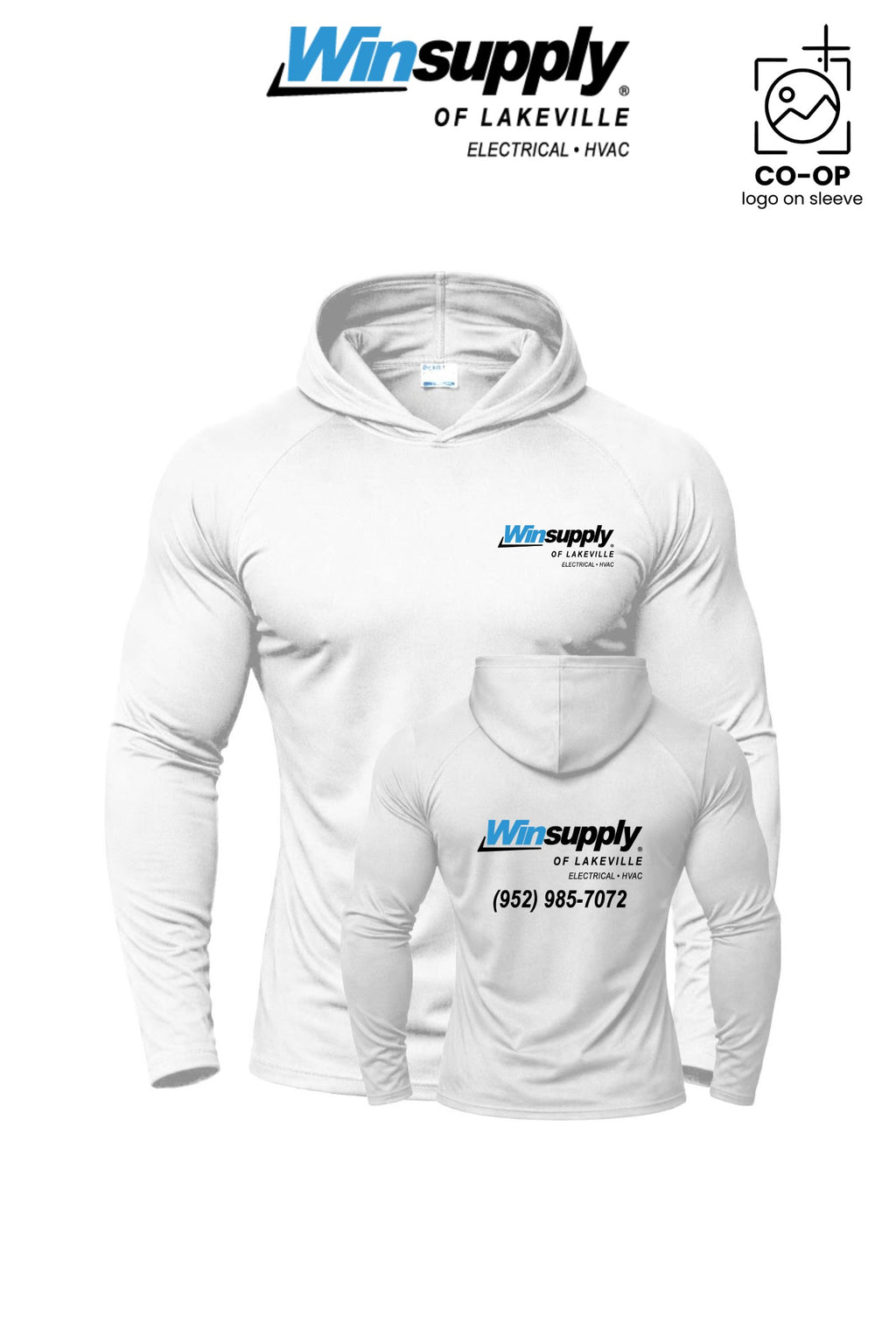 Port & Co™ Performance Pullover Hooded UPF50 Tee - Winsupply of Lakeville