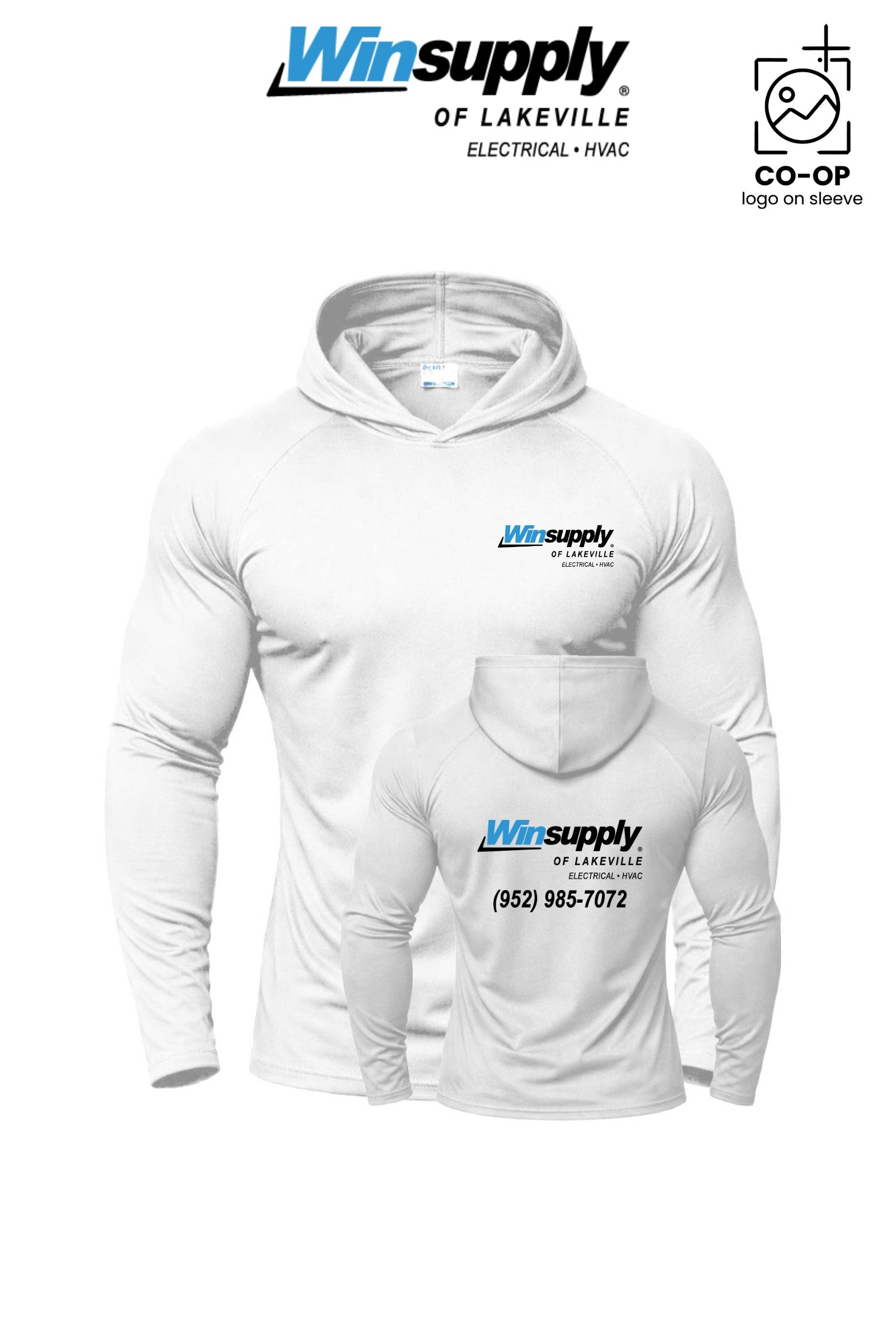 Port & Co™ Performance Pullover Hooded UPF50 Tee - Winsupply of Lakeville