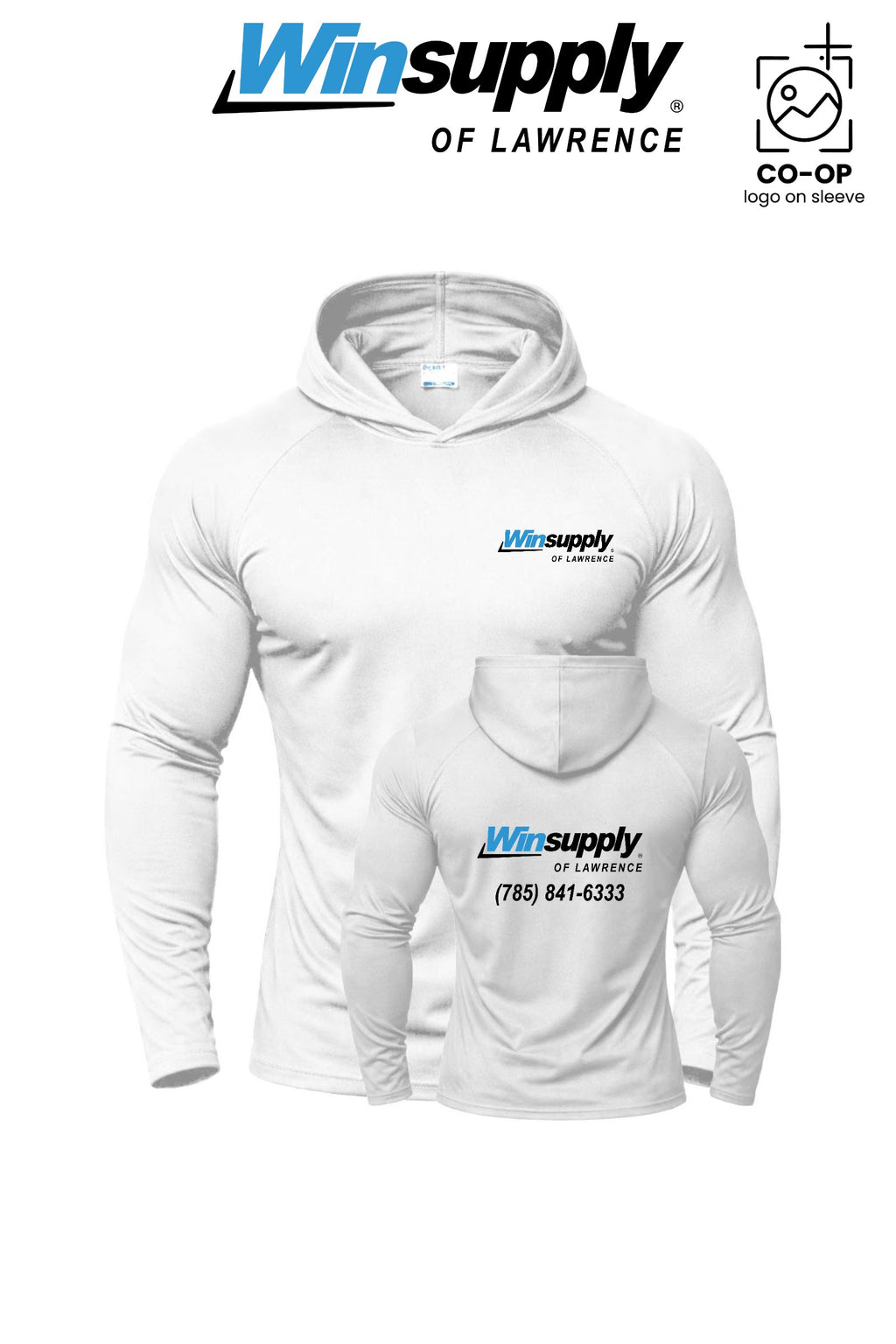 Port & Co™ Performance Pullover Hooded UPF50 Tee - Winsupply of Lawrence