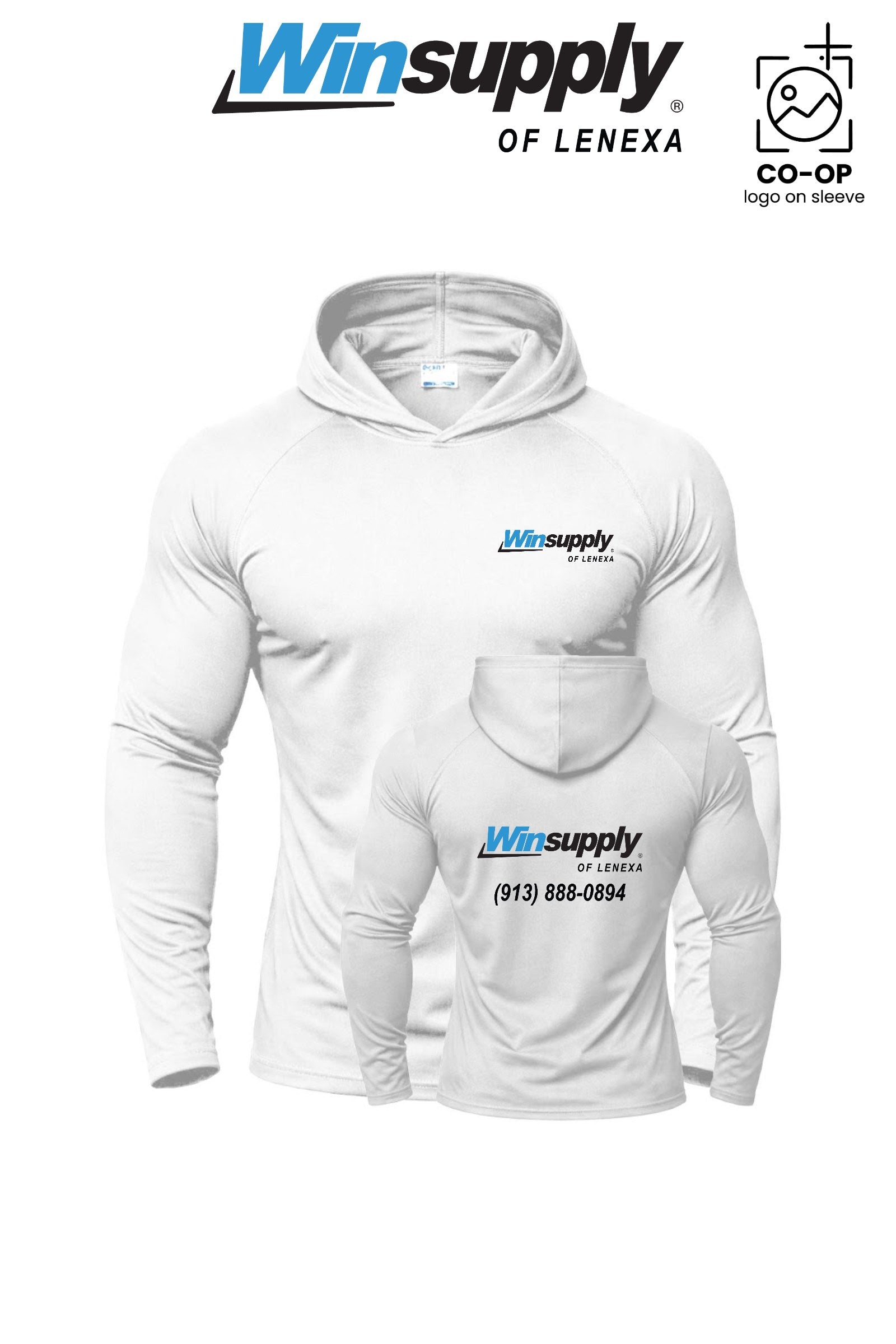 Port & Co™ Performance Pullover Hooded UPF50 Tee - Winsupply of Lenexa