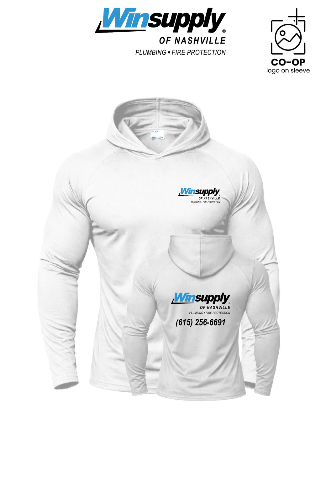 Port & Co™ Performance Pullover Hooded UPF50 Tee - Winsupply of Nashville