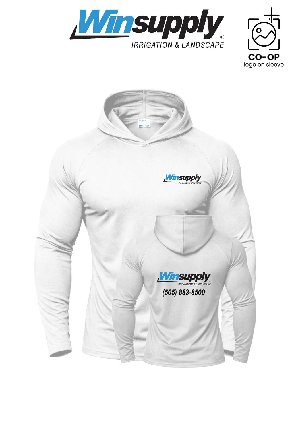 Port & Co™ Performance Pullover Hooded UPF50 Tee - Winsupply NE Albuquerque NM Co.