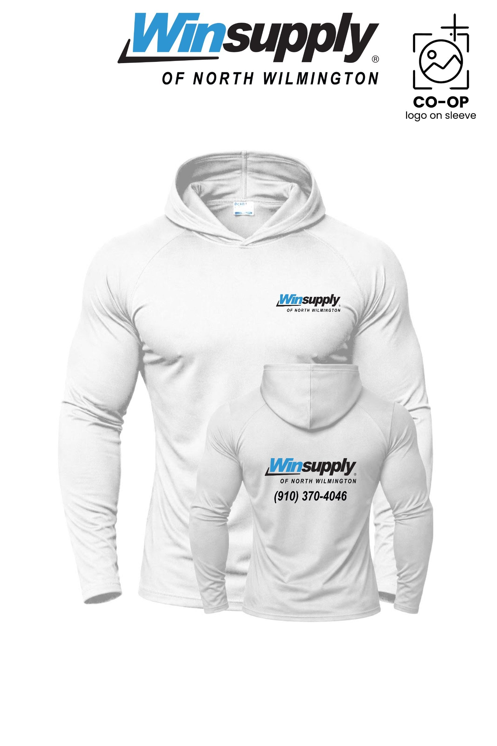 Port & Co™ Performance Pullover Hooded UPF50 Tee - Winsupply N Wilmington NC
