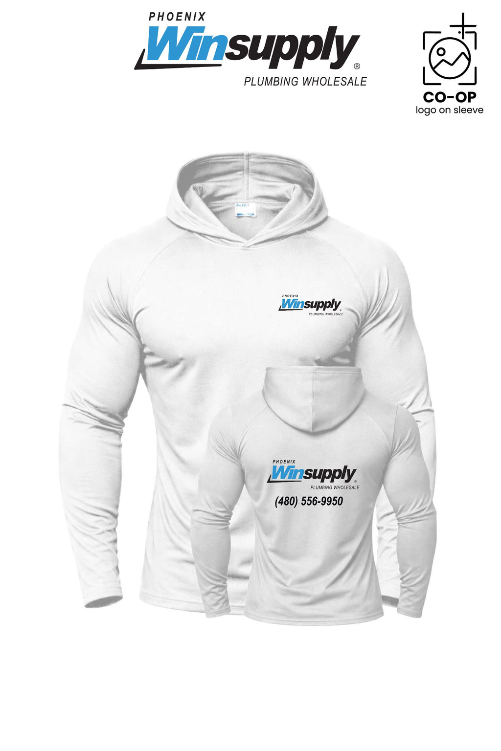 Port & Co™ Performance Pullover Hooded UPF50 Tee - Phoenix Winsupply