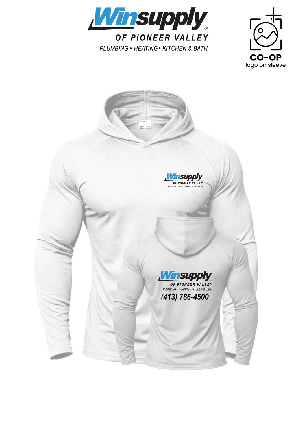 Port & Co™ Performance Pullover Hooded UPF50 Tee - Winsupply of Pioneer Valley