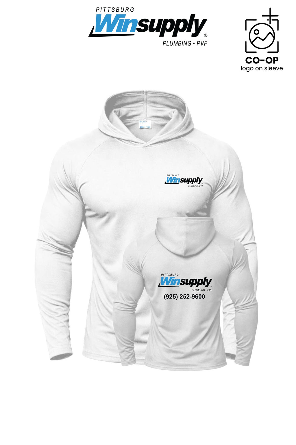 Port & Co™ Performance Pullover Hooded UPF50 Tee - Pittsburg Winsupply