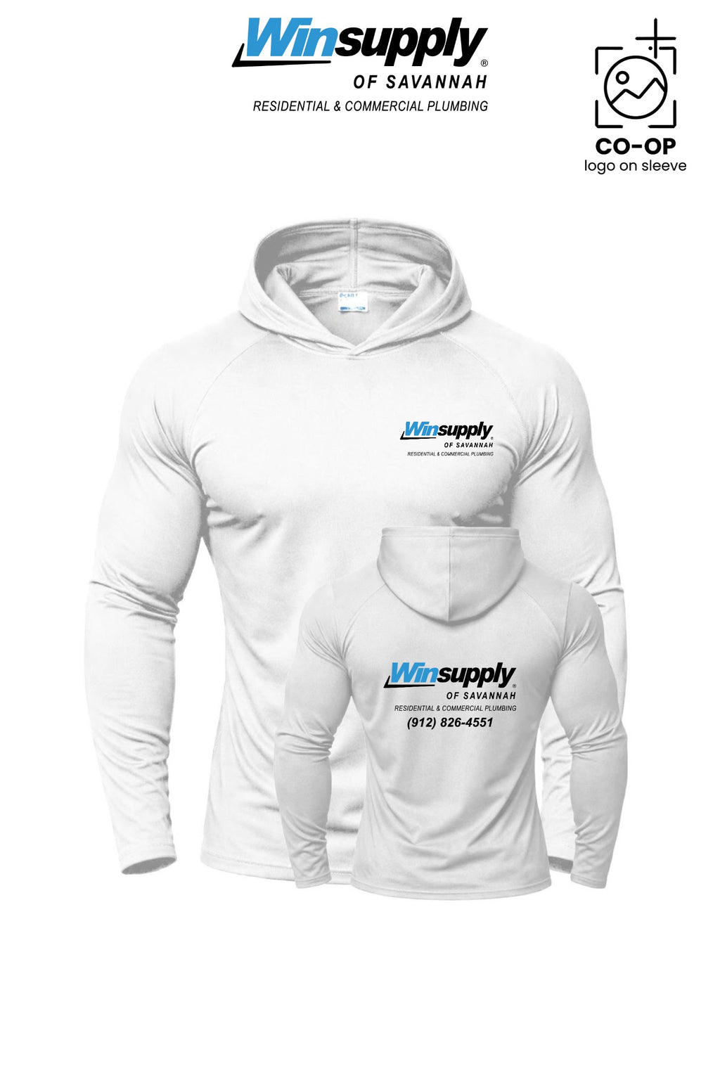 Port & Co™ Performance Pullover Hooded UPF50 Tee - Winsupply of Savannah