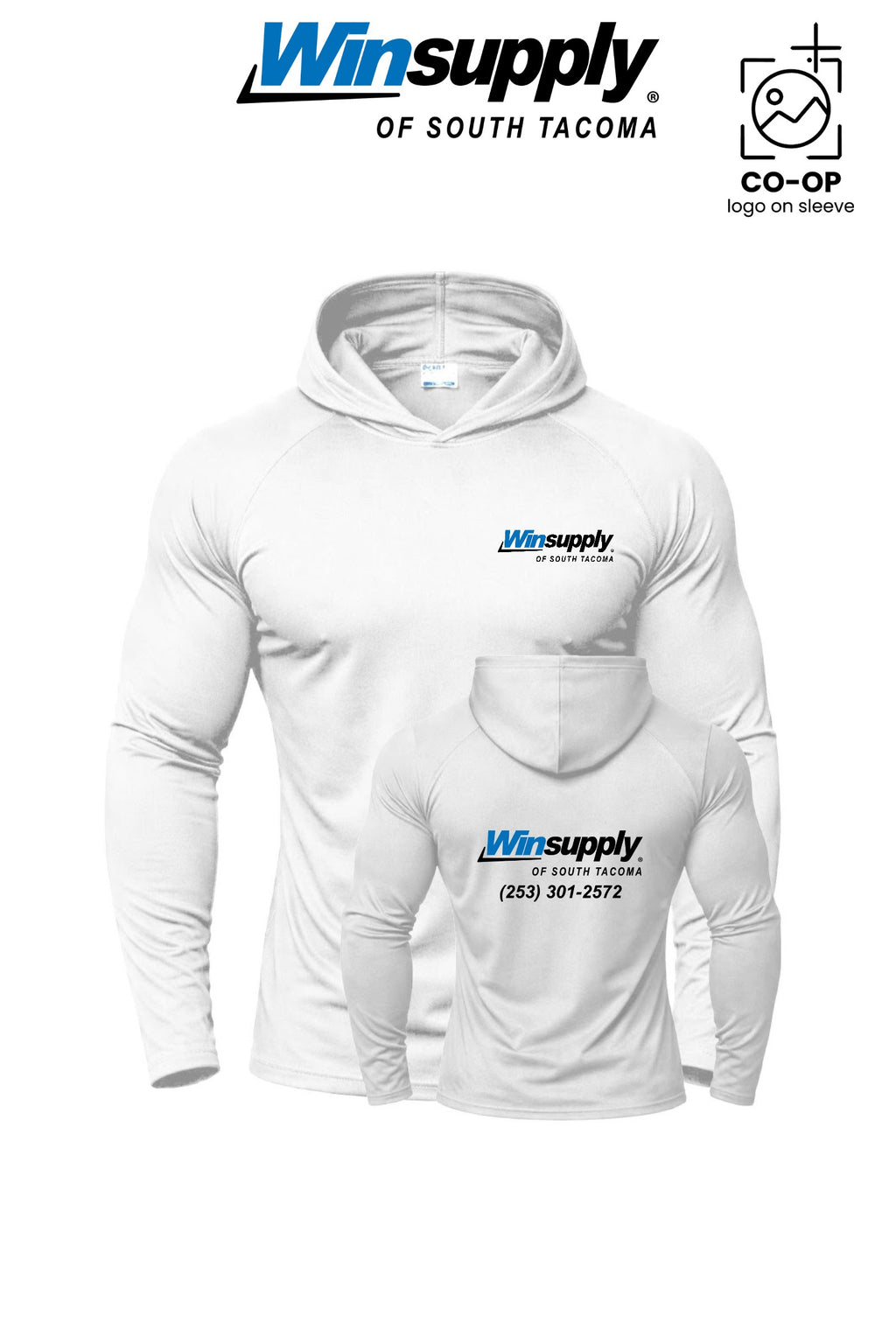 Port & Co™ Performance Pullover Hooded UPF50 Tee - Winsupply of South Tacoma