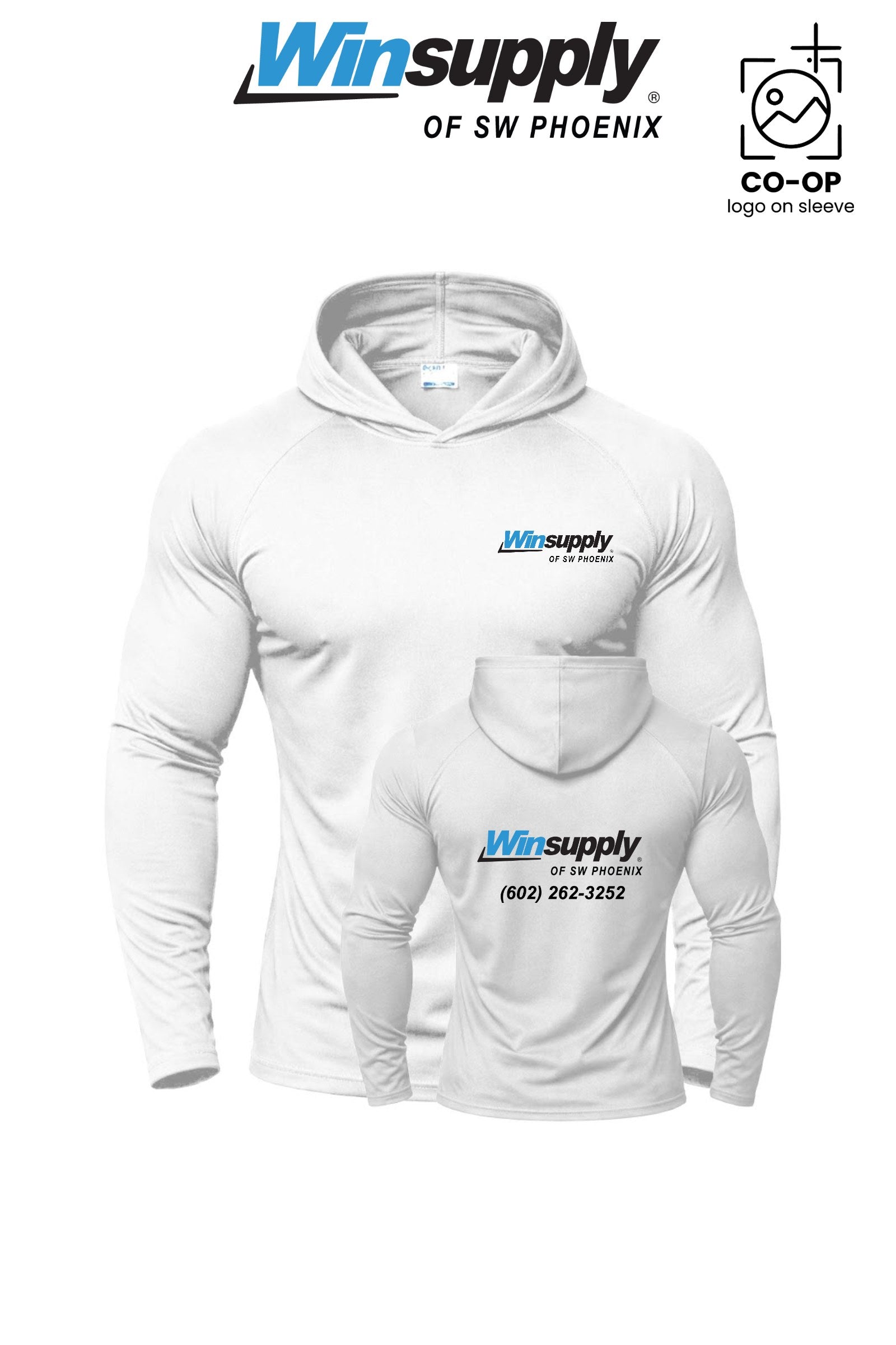 Port & Co™ Performance Pullover Hooded UPF50 Tee - Winsupply of SW Phoenix