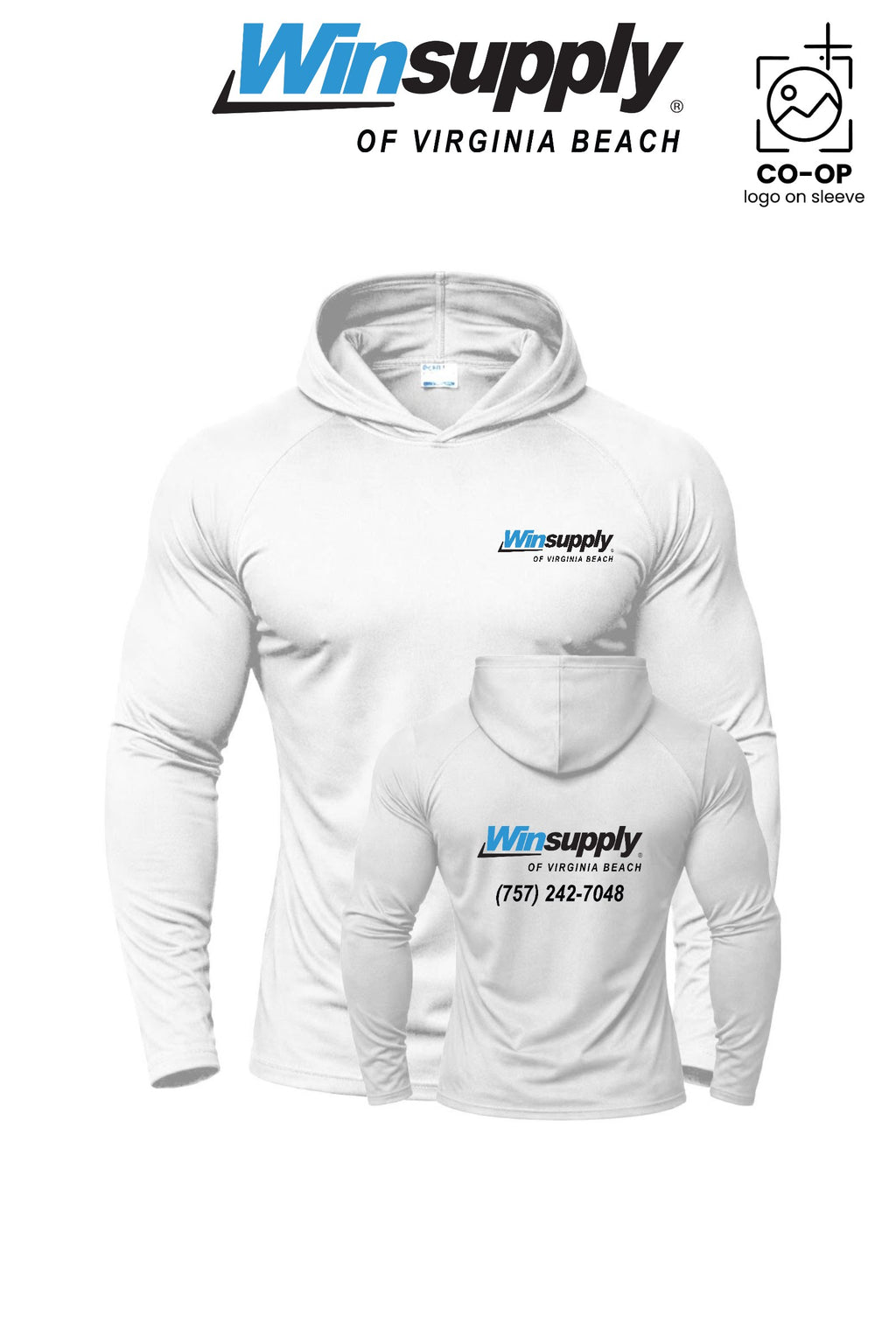 Port & Co™ Performance Pullover Hooded UPF50 Tee - Winsupply Virginia Beach VA