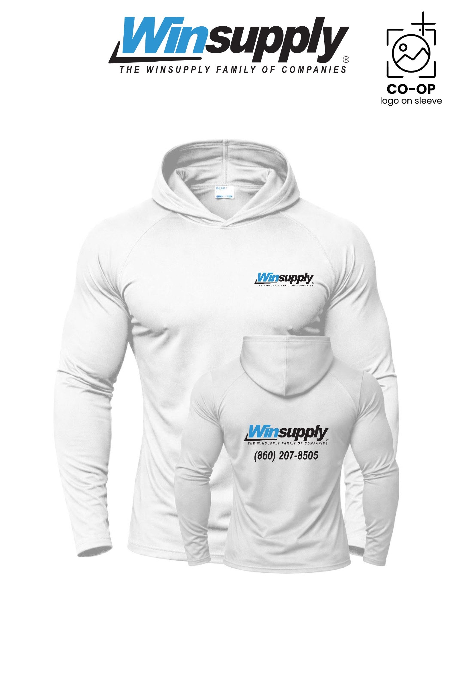 Port & Co™ Performance Pullover Hooded UPF50 Tee - Winsupply of West Hartford