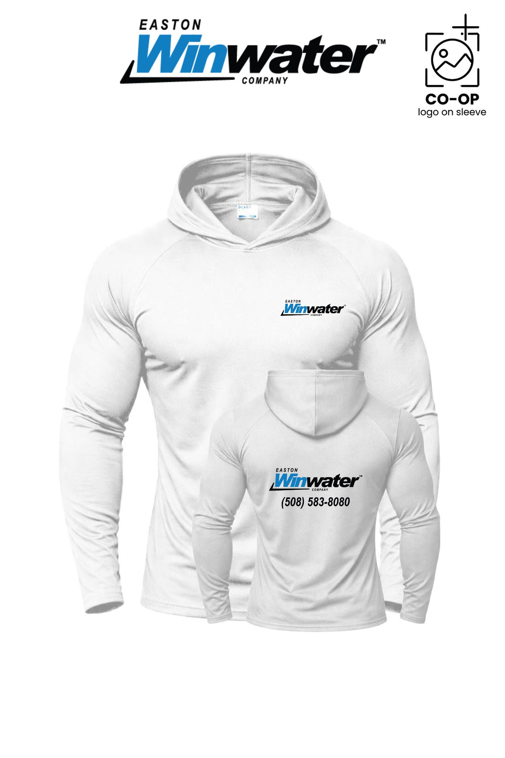 Port & Co™ Performance Pullover Hooded UPF50 Tee - Easton Winwater