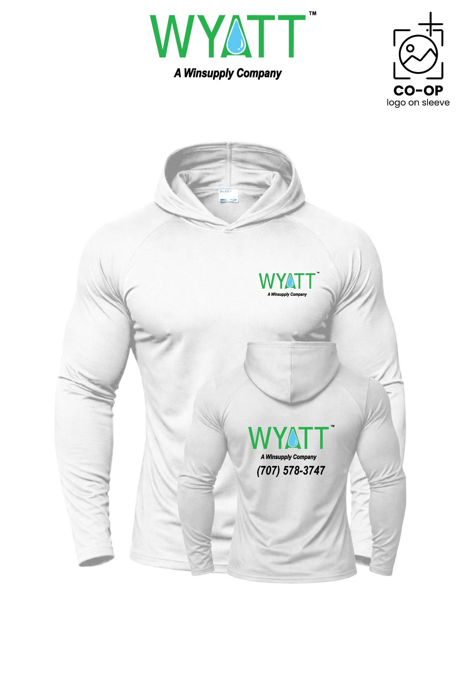 Port & Co™ Performance Pullover Hooded UPF50 Tee - Wyatt Irrigation of Santa Rosa
