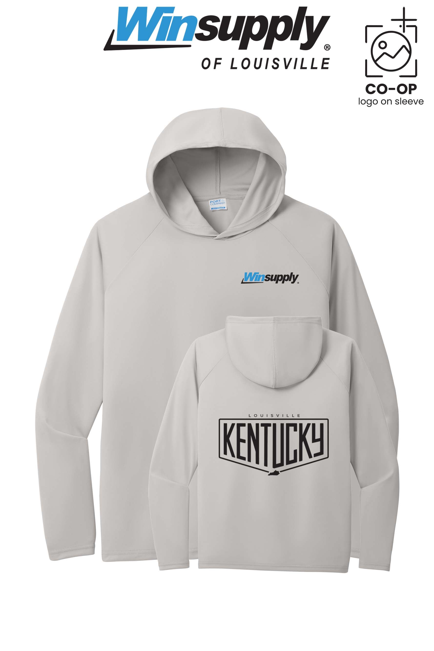 Port & Co™ Performance Pullover Hooded UPF50 Tee - Winsupply of Louisville KY
