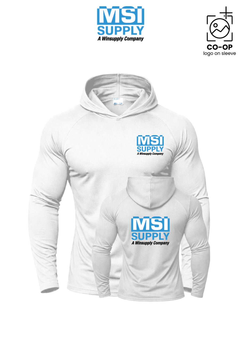 Port & Co™ Performance Pullover Hooded UPF50 Tee - MSI Supply Houston