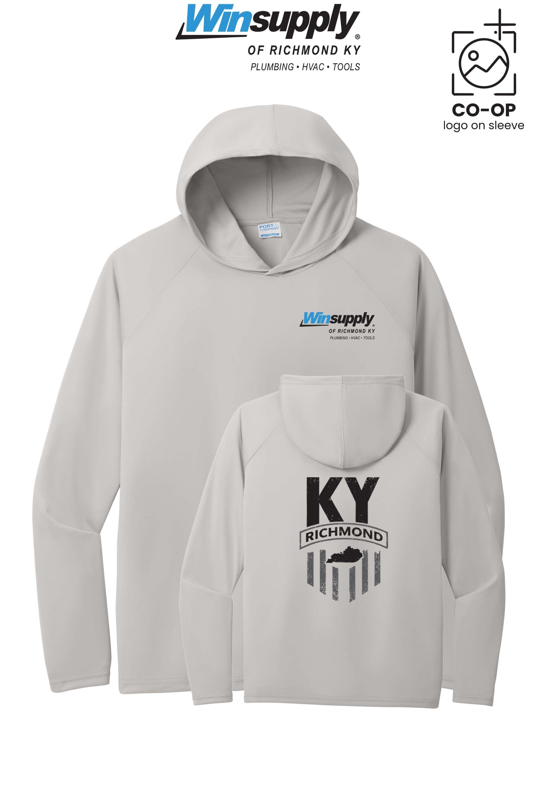 Port & Co™ Performance Pullover Hooded UPF50 Tee - Winsupply of Richmond KY