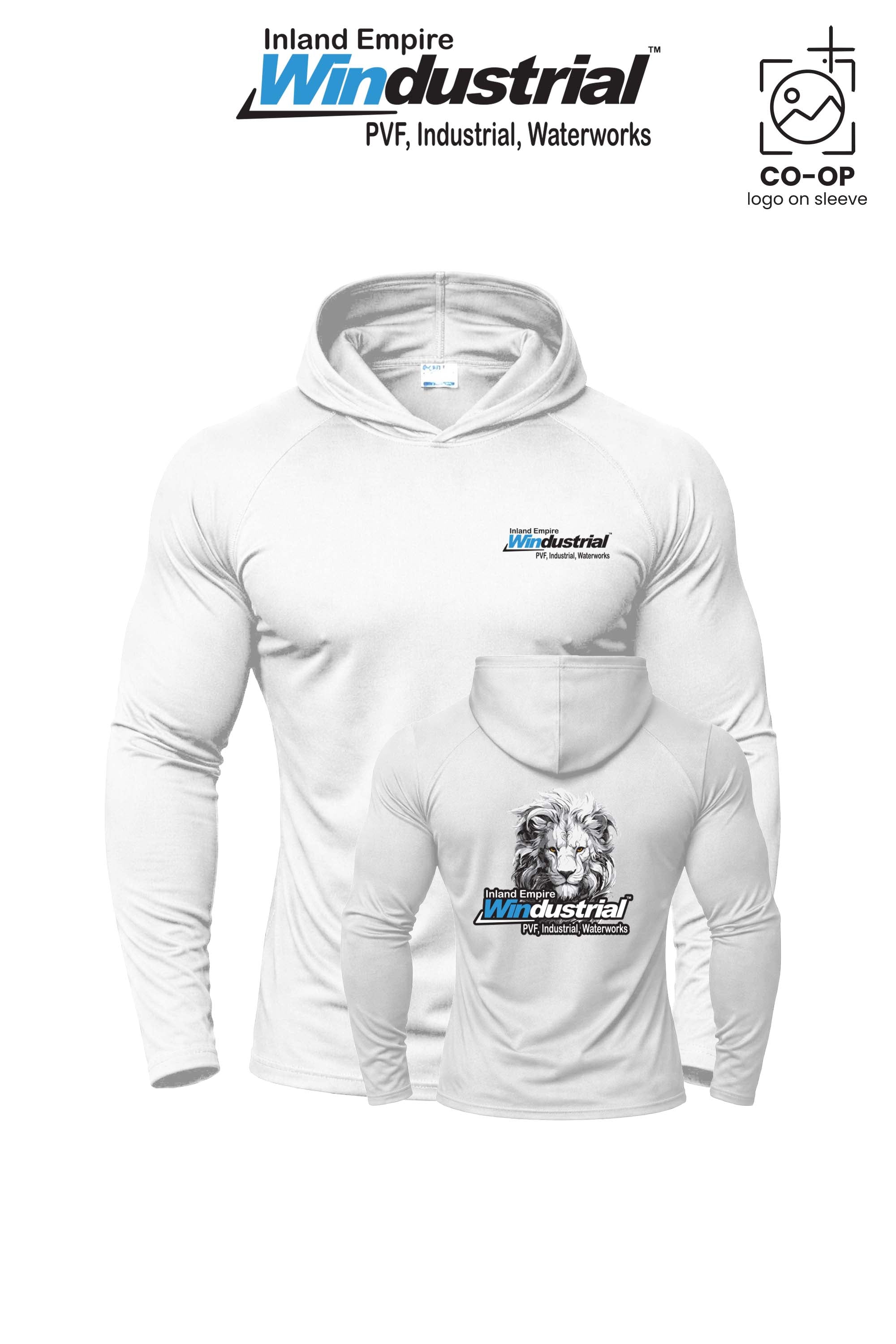 Port & Co™ Performance Pullover Hooded UPF50 Tee - Inland Empire Windustrial