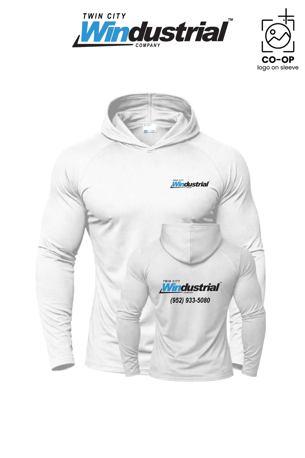 Port & Co™ Performance Pullover Hooded UPF50 Tee - Twin City Windustrial