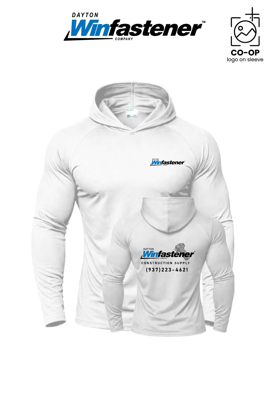 Port & Co™ Performance Pullover Hooded UPF50 Tee - Dayton Winfastener