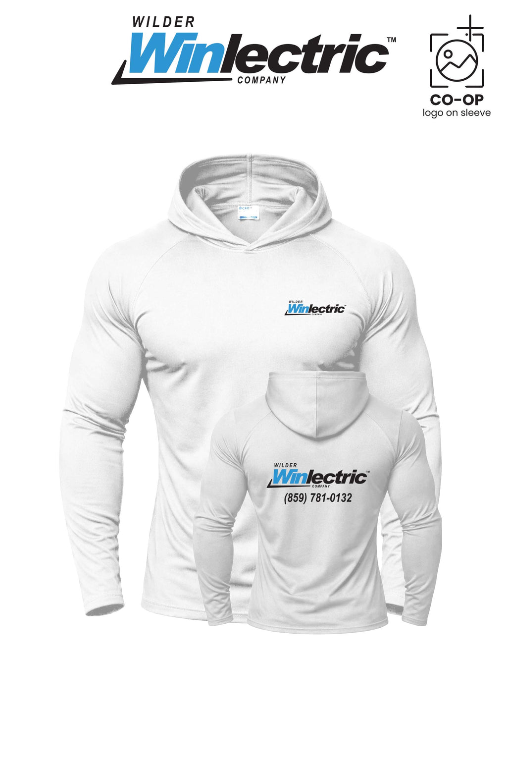 Port & Co™ Performance Pullover Hooded UPF50 Tee - Wilder Winlectric