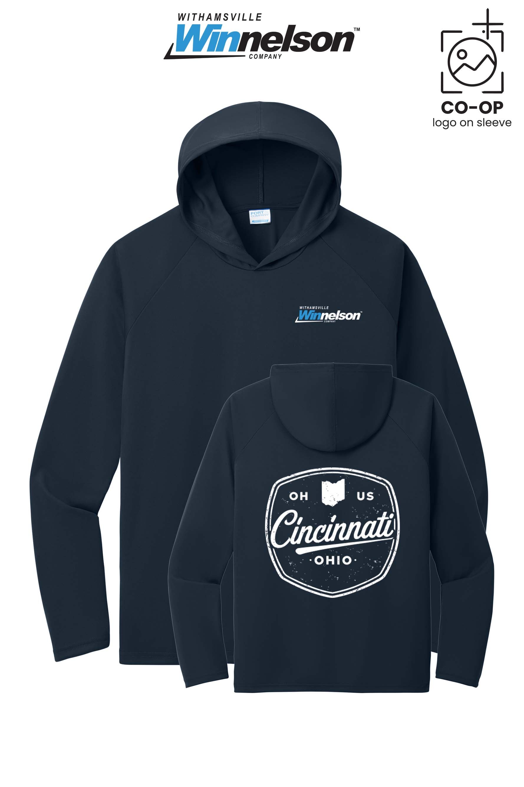 Port & Co™ Performance Pullover Hooded UPF50 Tee - Withamsville Winnelson