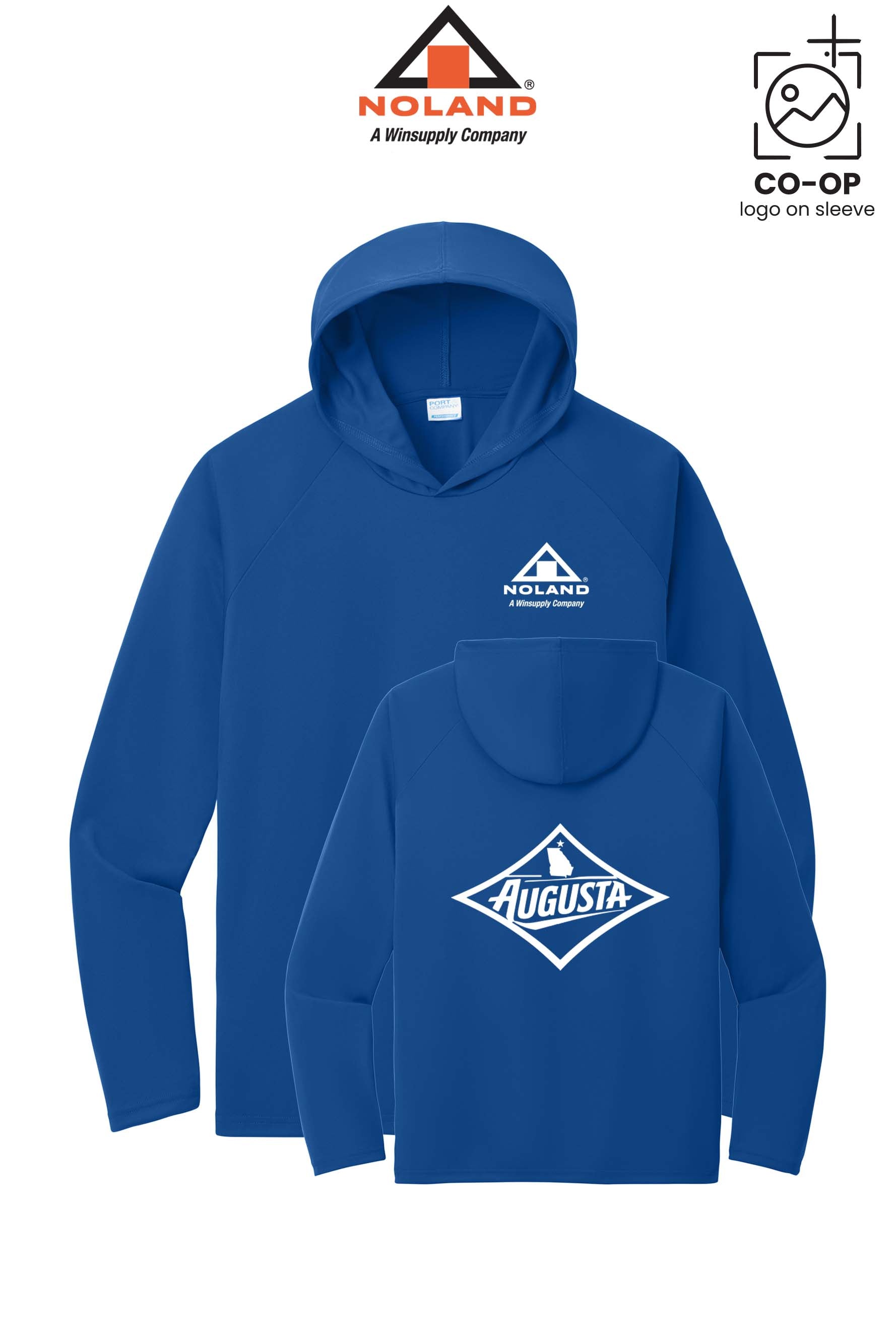 Port & Co™ Performance Pullover Hooded UPF50 Tee - Noland of Augusta GA