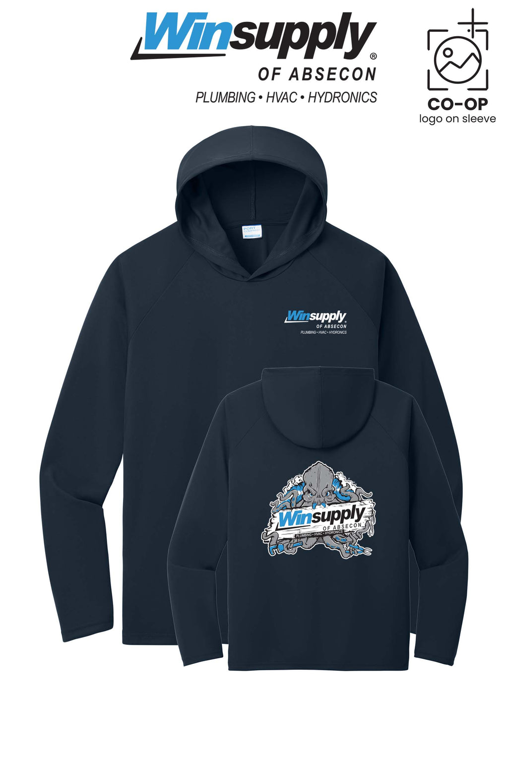 Port & Co™ Performance Pullover Hooded UPF50 Tee - Winsupply of Absecon