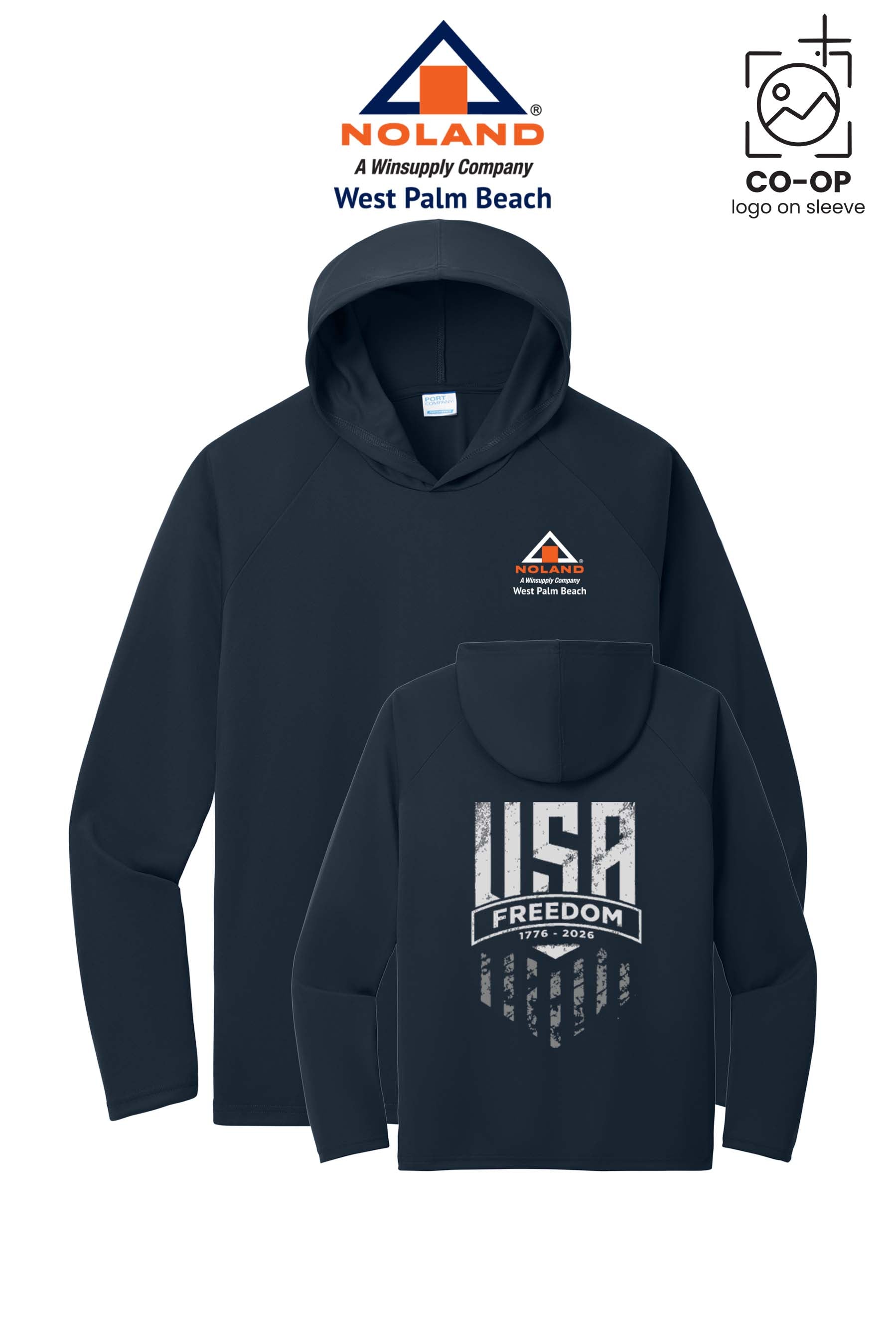 Port & Co™ Performance Pullover Hooded UPF50 Tee - Noland West Palm Beach