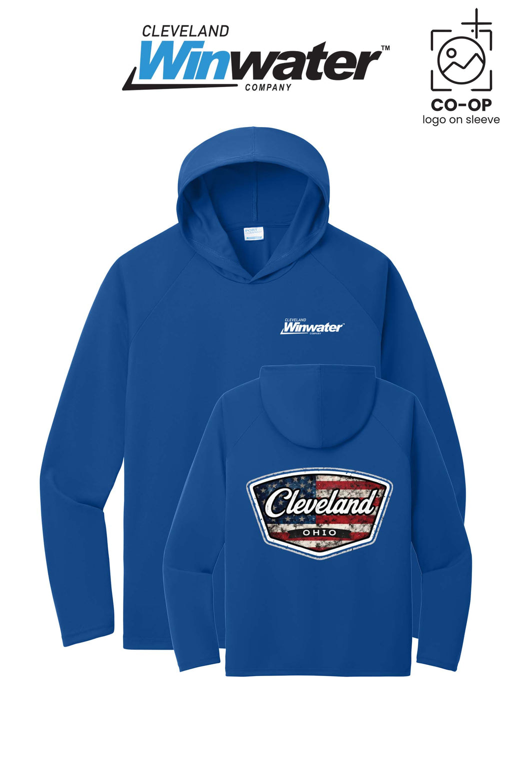 Port & Co™ Performance Pullover Hooded UPF50 Tee - Winwater of Cleveland