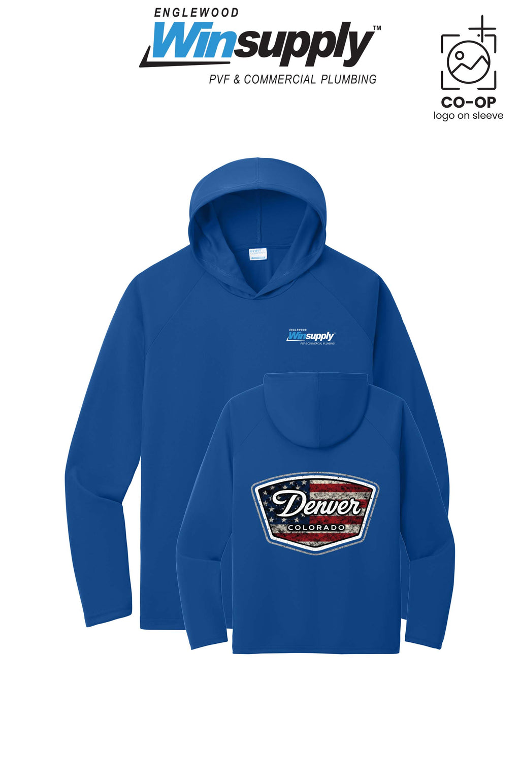 Port & Co™ Performance Pullover Hooded UPF50 Tee - Englewood Winsupply