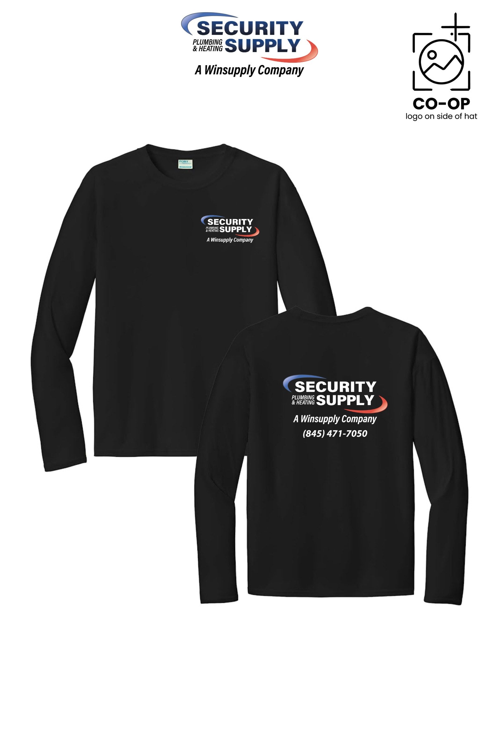 Port & Co™ Performance UPF 50 Long Sleeve - Security Plumbing & Heating Supply - Poughkeepsie, NY