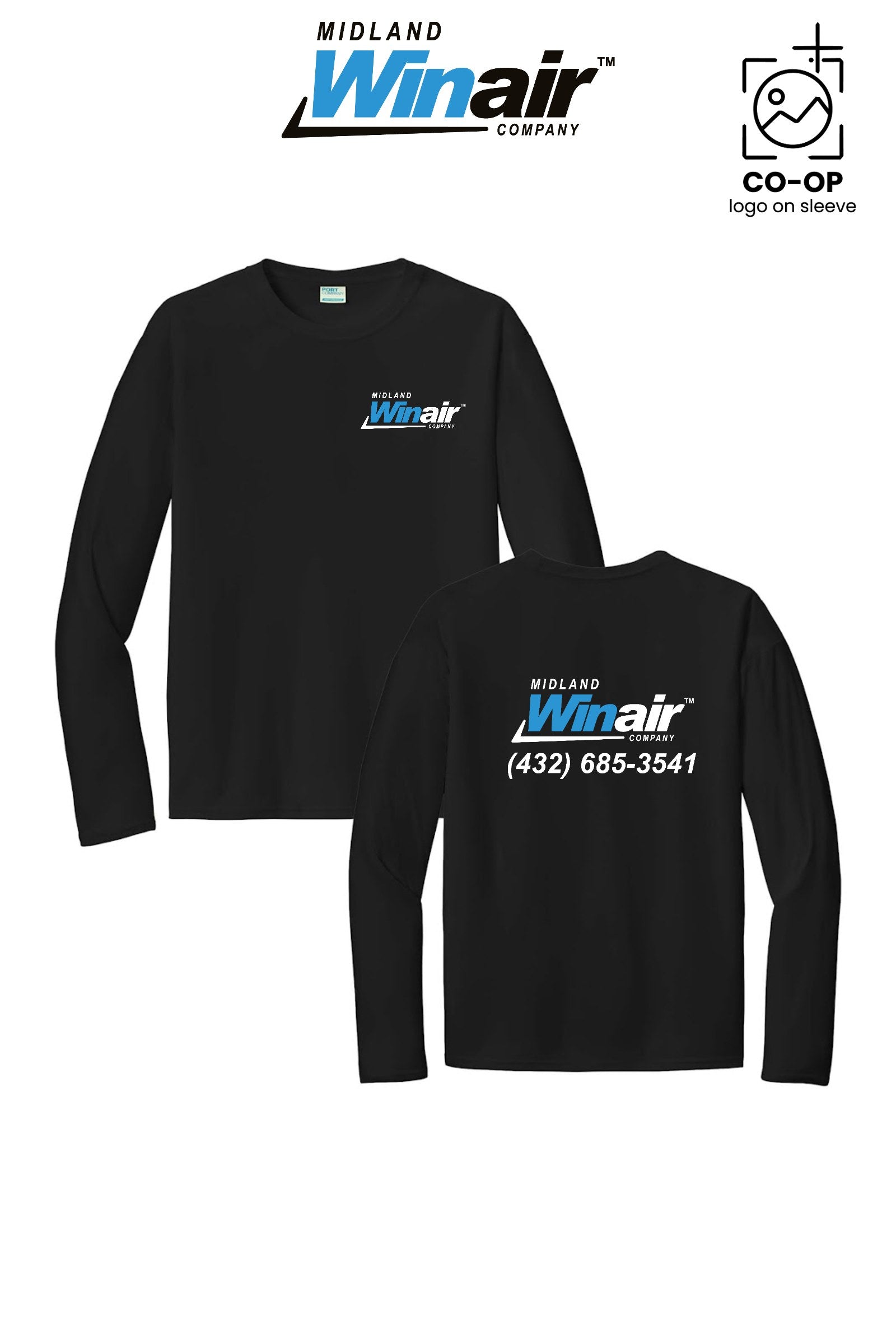 Port & Co™ Performance UPF 50 Long Sleeve - Midland Winair