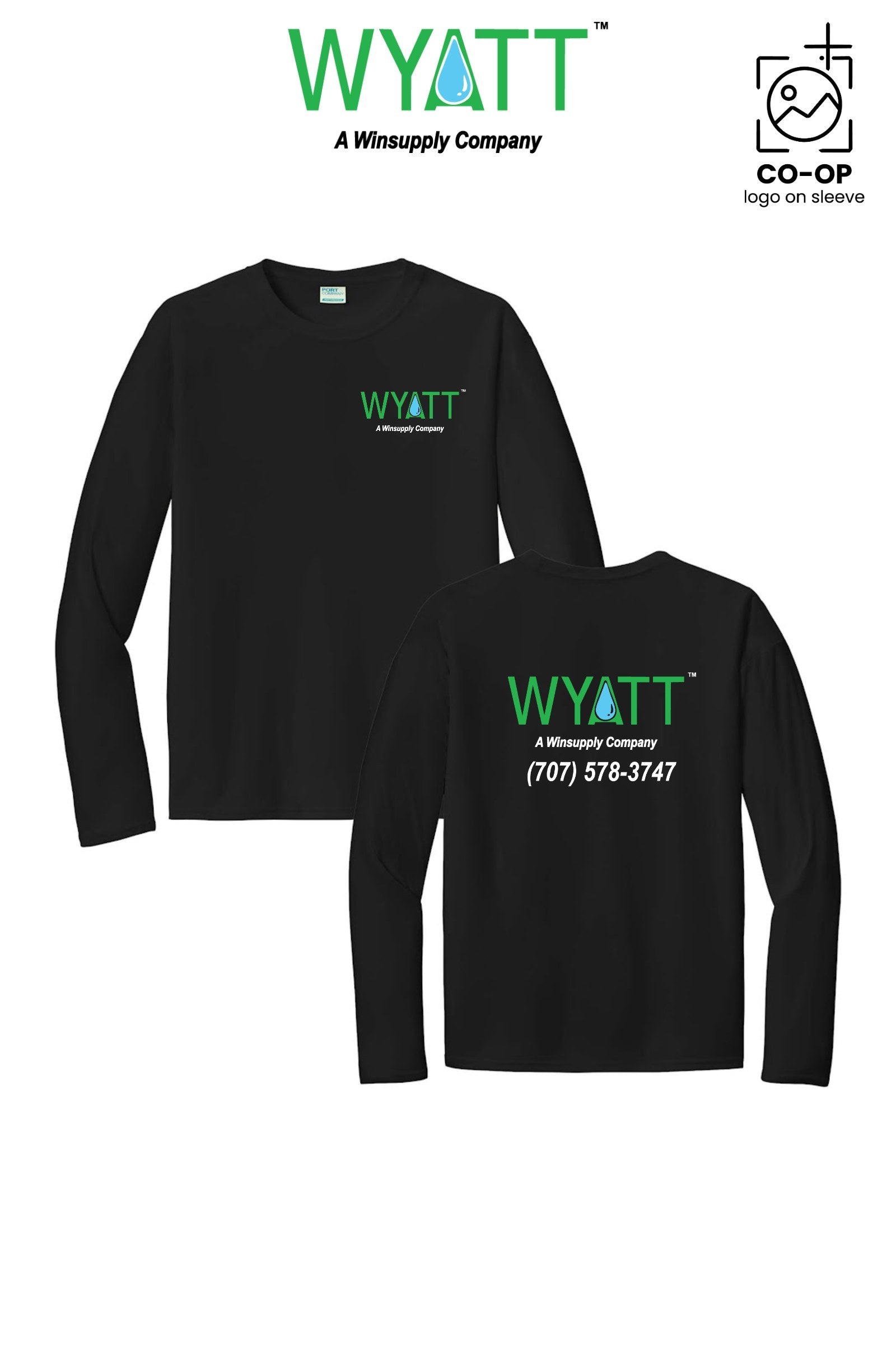 Port & Co™ Performance UPF 50 Long Sleeve - Wyatt Irrigation of Santa Rosa