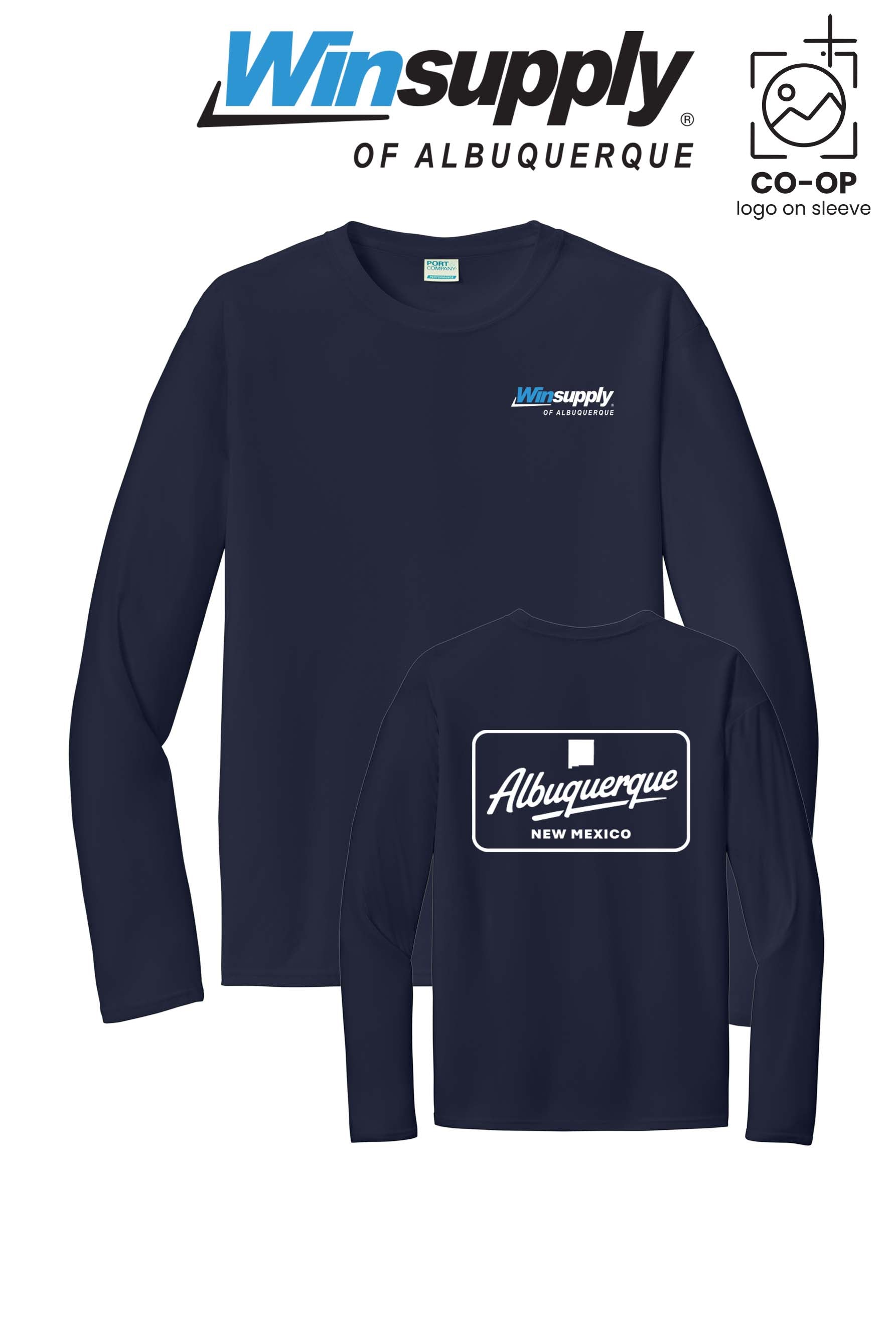 Port & Co™ Performance UPF 50 Long Sleeve - Winsupply of Albuquerque