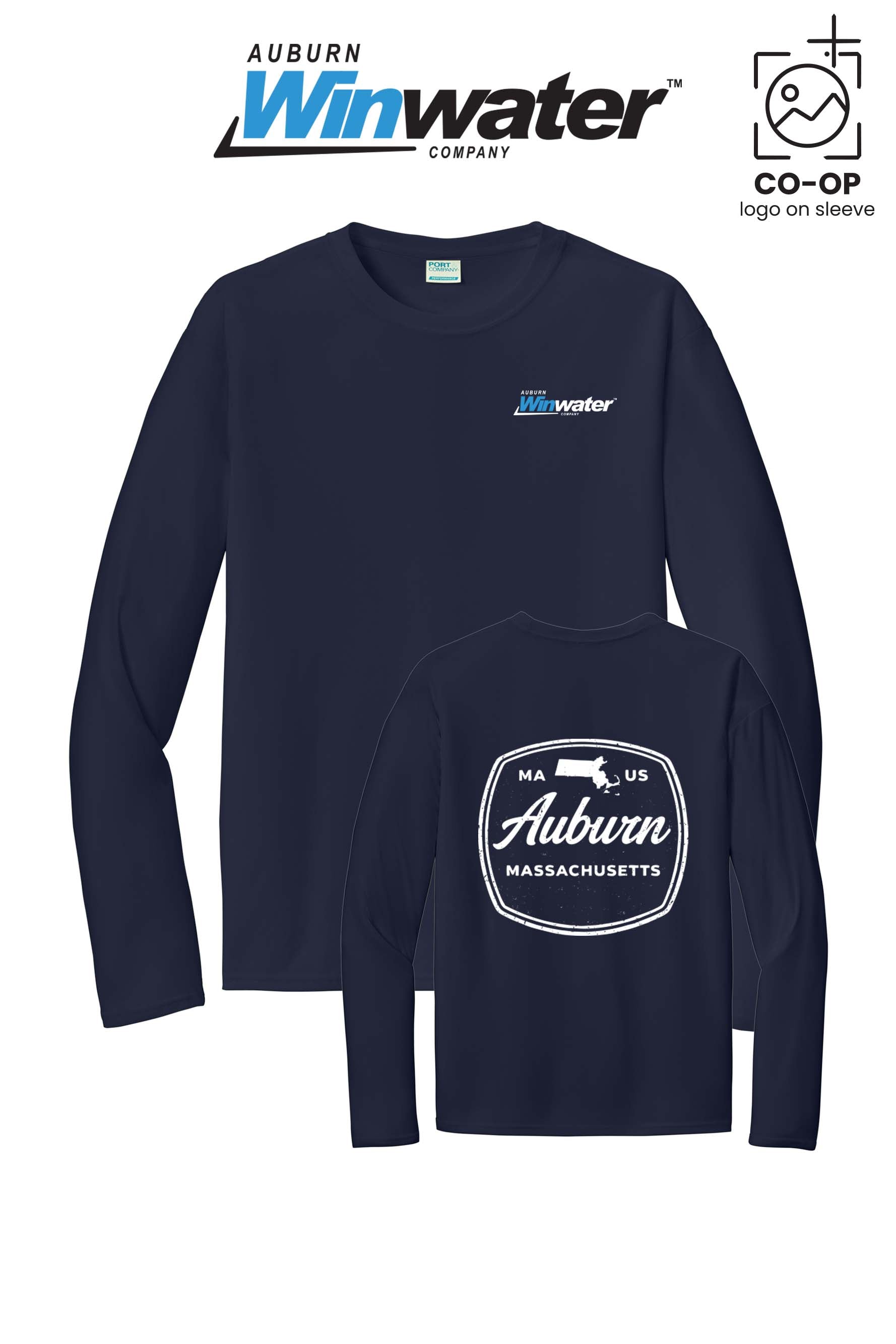 Port & Co™ Performance UPF 50 Long Sleeve - Auburn Winwater