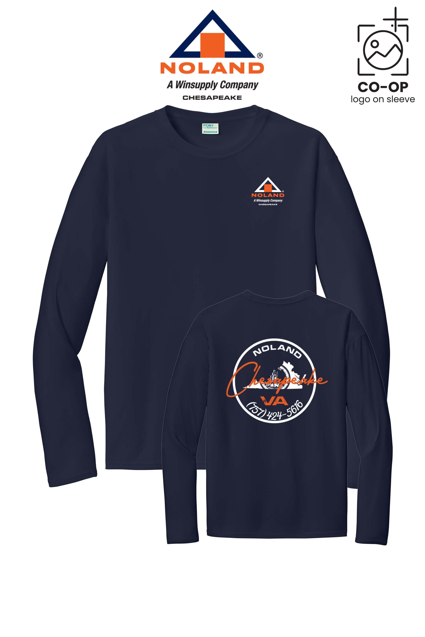 Port & Co™ Performance UPF 50 Long Sleeve - Noland Company Chesapeake