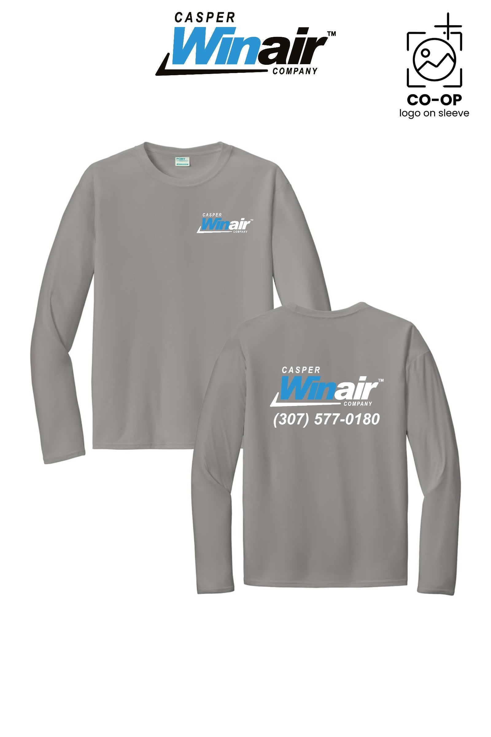 Port & Co™ Performance UPF 50 Long Sleeve - Casper Winair