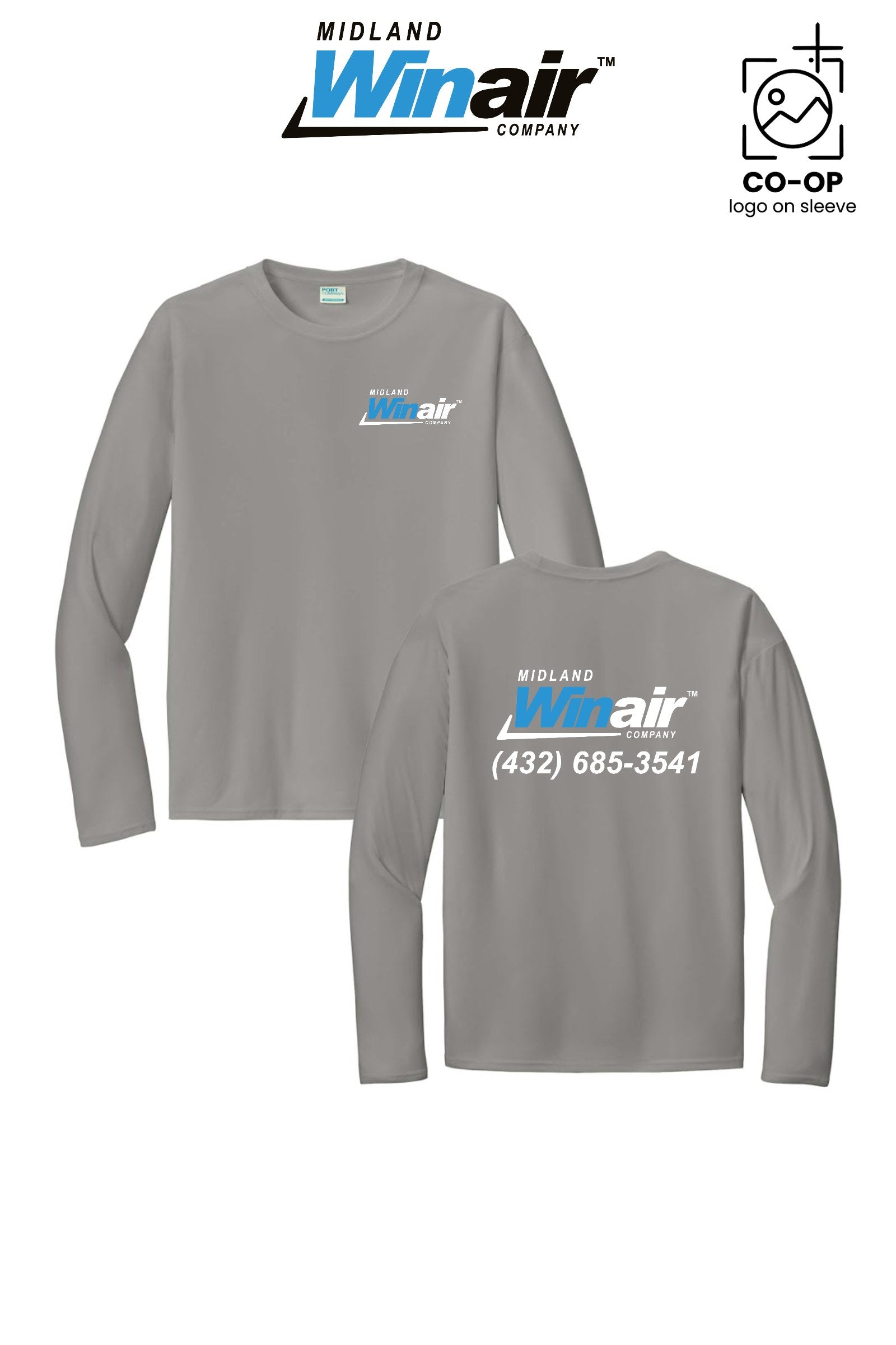 Port & Co™ Performance UPF 50 Long Sleeve - Midland Winair