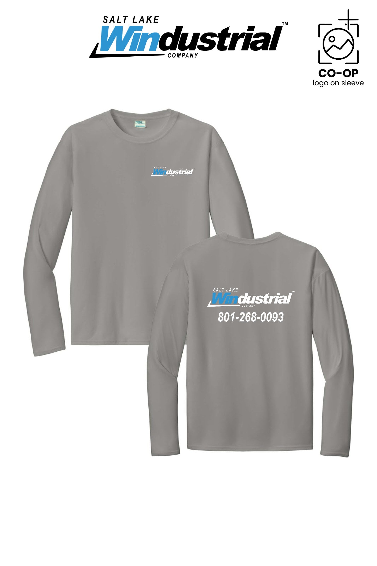Port & Co™ Performance UPF 50 Long Sleeve - Salt Lake Windustrial