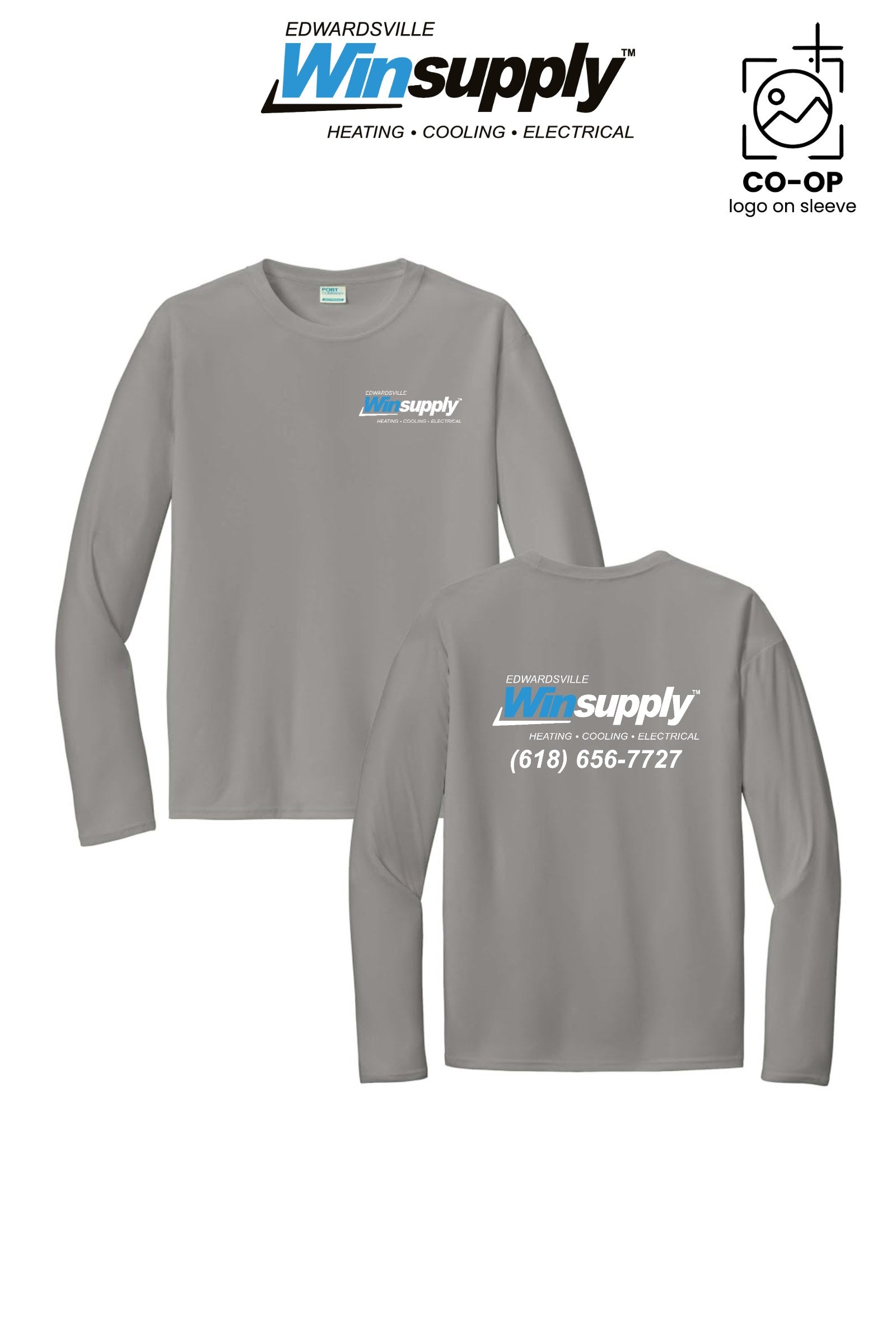 Port & Co™ Performance UPF 50 Long Sleeve - Edwardsville Winsupply
