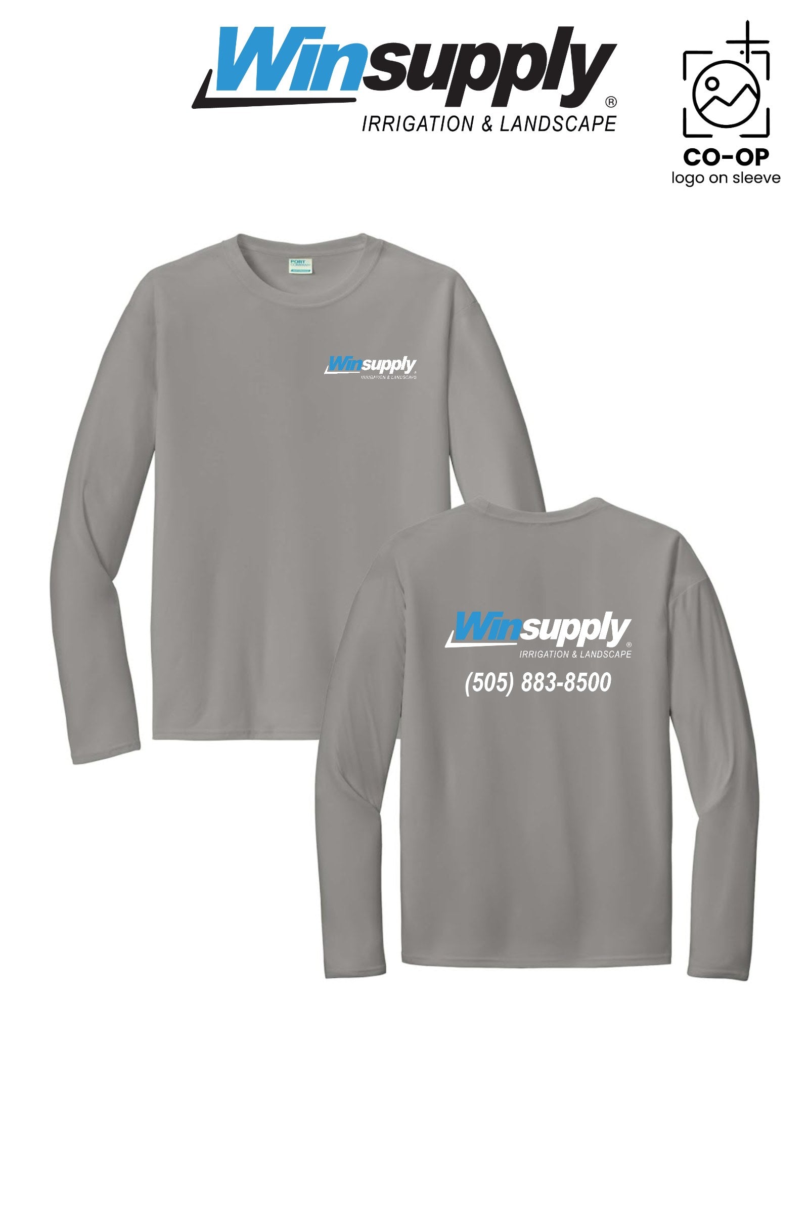 Port & Co™ Performance UPF 50 Long Sleeve - Winsupply NE Albuquerque NM Co.