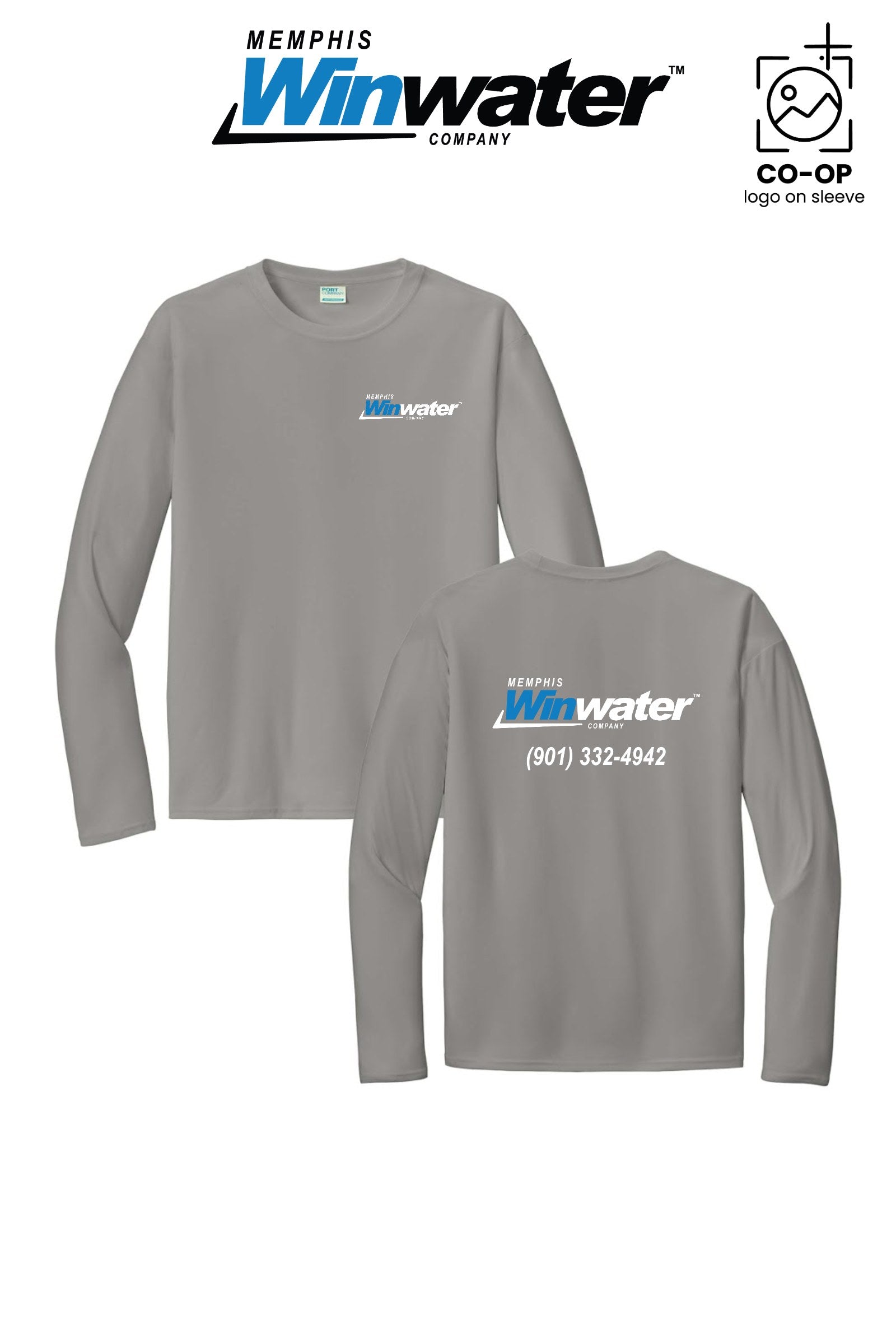 Port & Co™ Performance UPF 50 Long Sleeve - Memphis Winwater