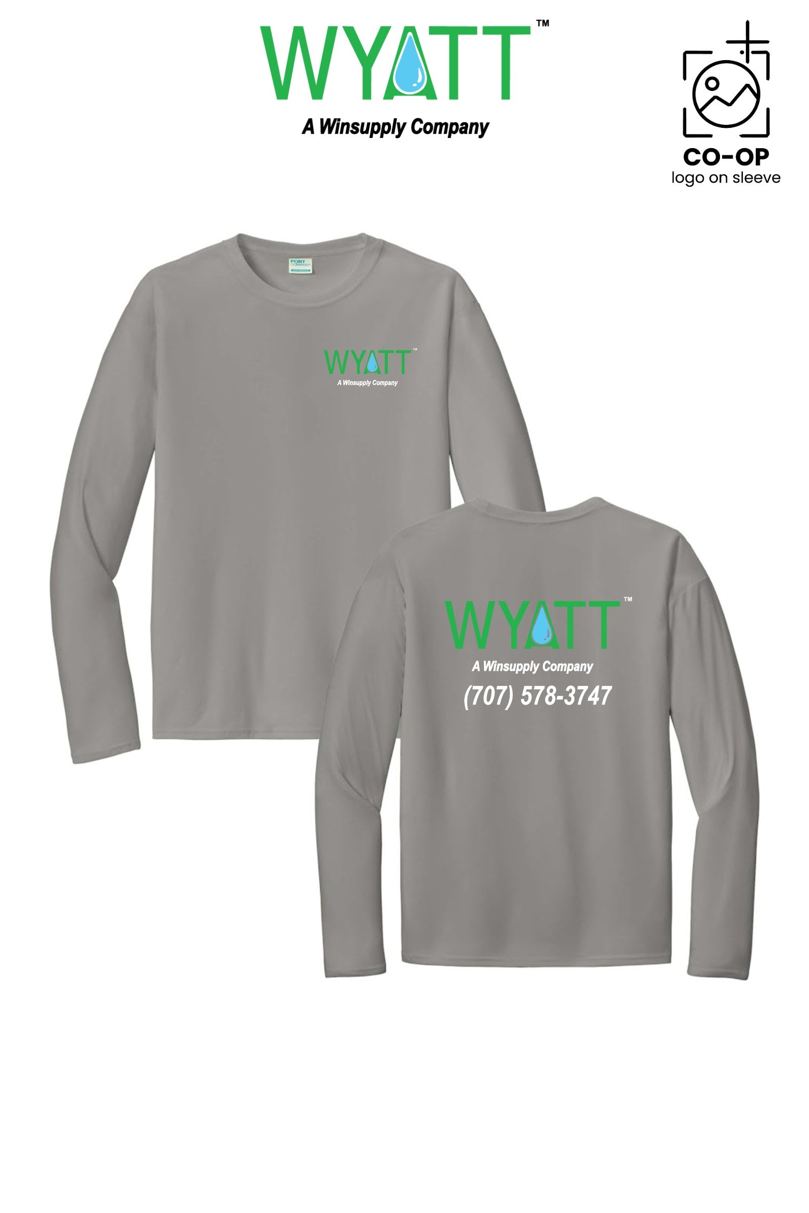 Port & Co™ Performance UPF 50 Long Sleeve - Wyatt Irrigation of Santa Rosa