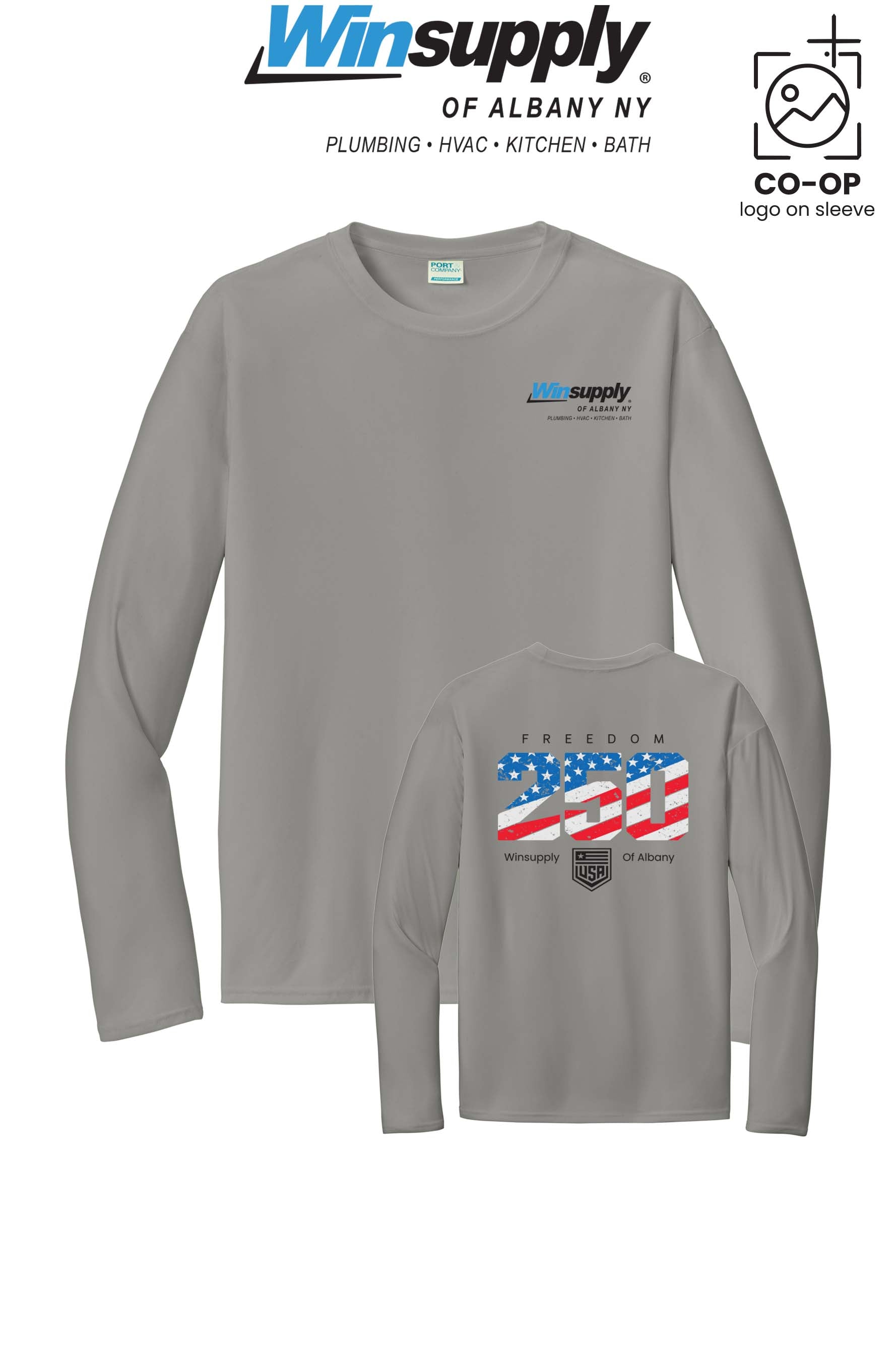Port & Co™ Performance UPF 50 Long Sleeve - Winsupply of Albany NY