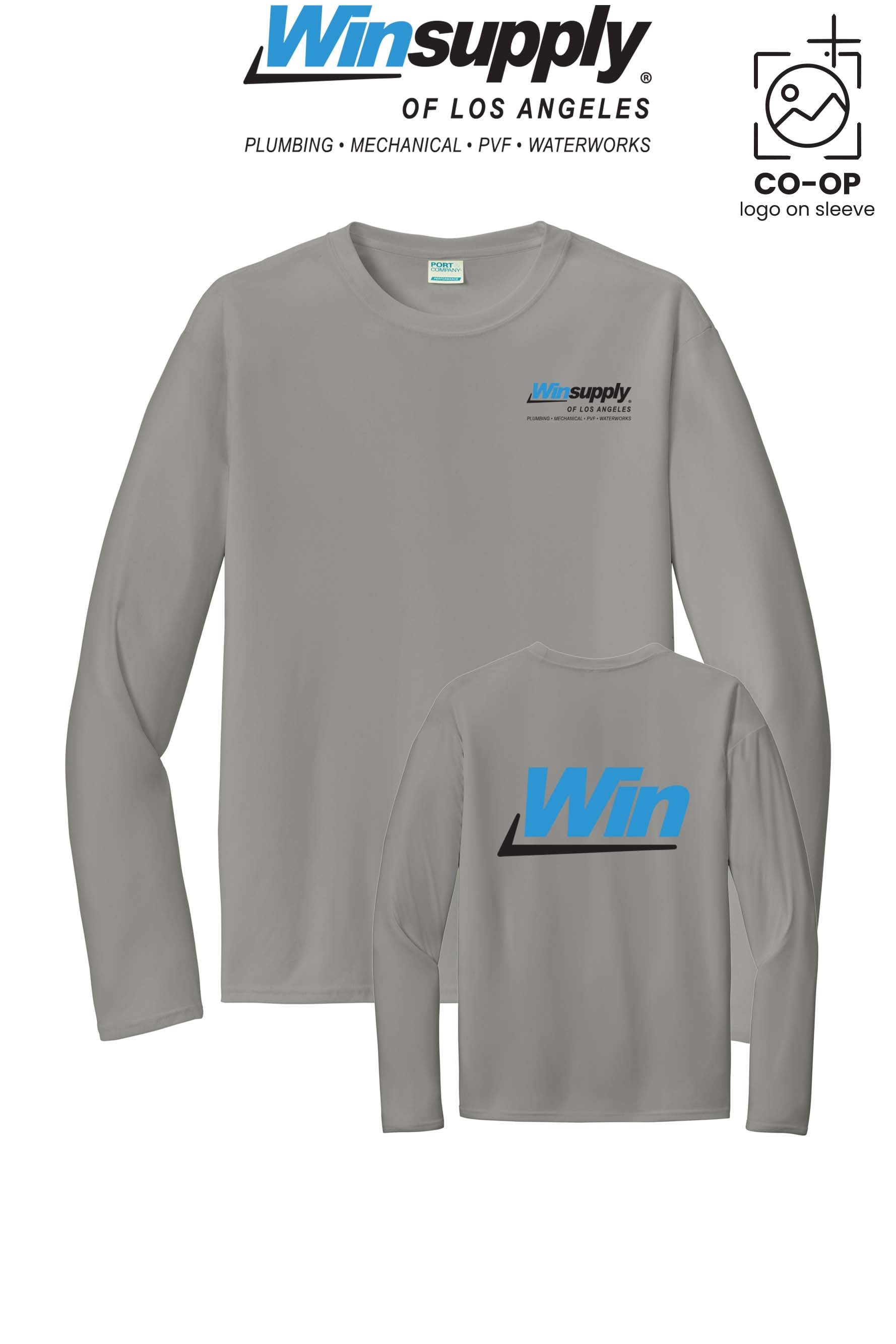 Port & Co™ Performance UPF 50 Long Sleeve - Winsupply of Los Angeles