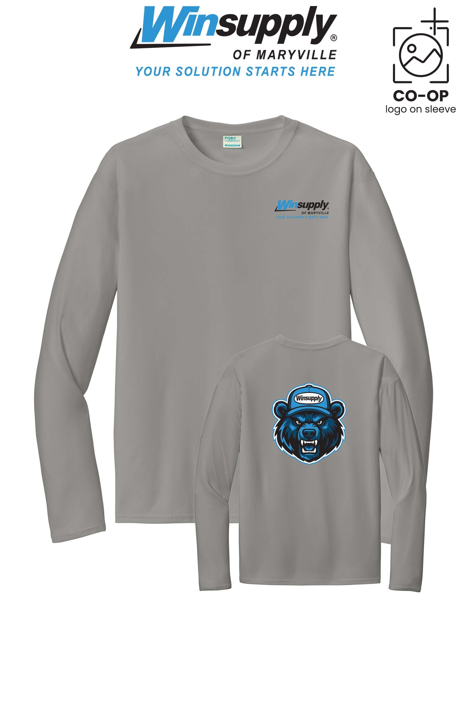 Port & Co™ Performance UPF 50 Long Sleeve - Winsupply of Maryville
