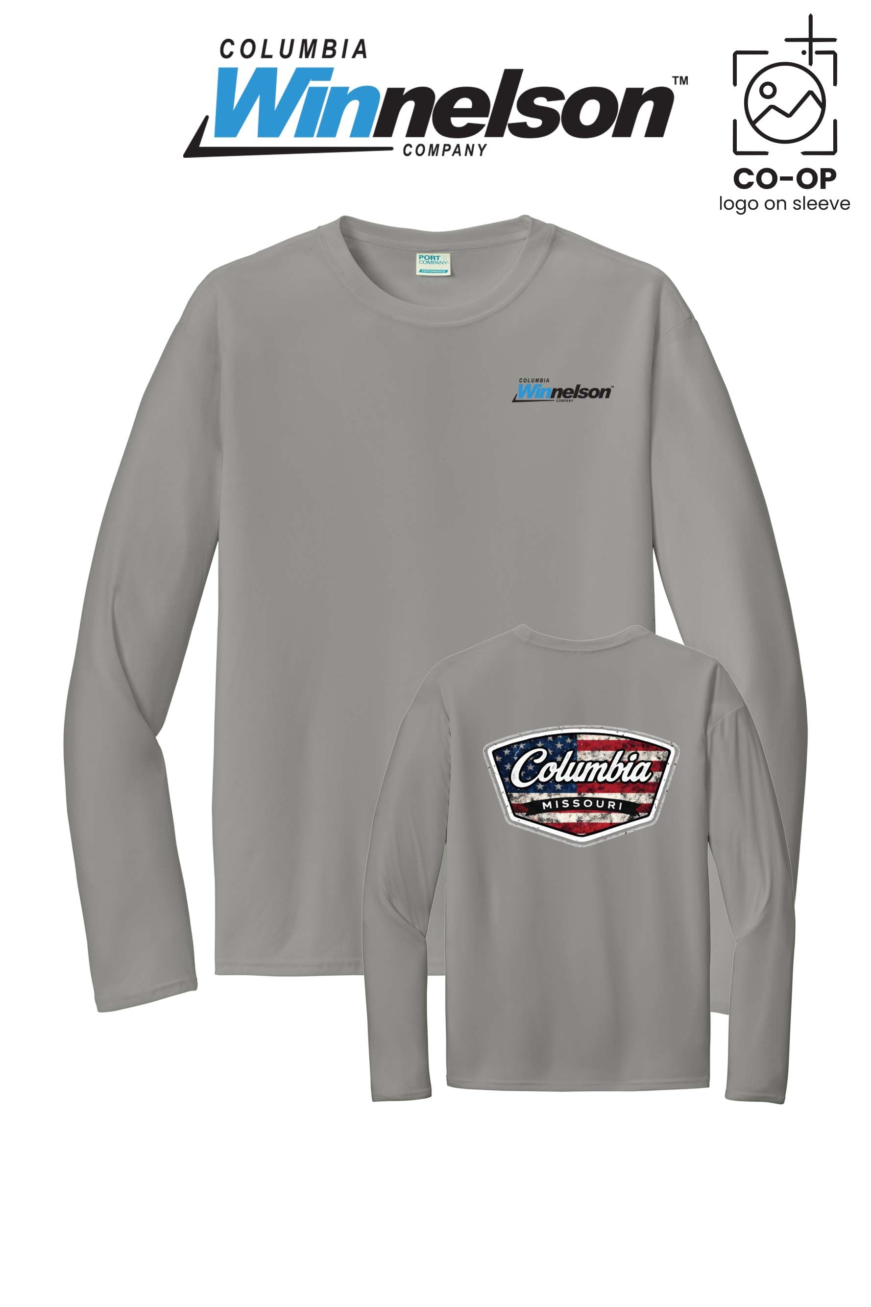 Port & Co™ Performance UPF 50 Long Sleeve - Columbia MO Winnelson