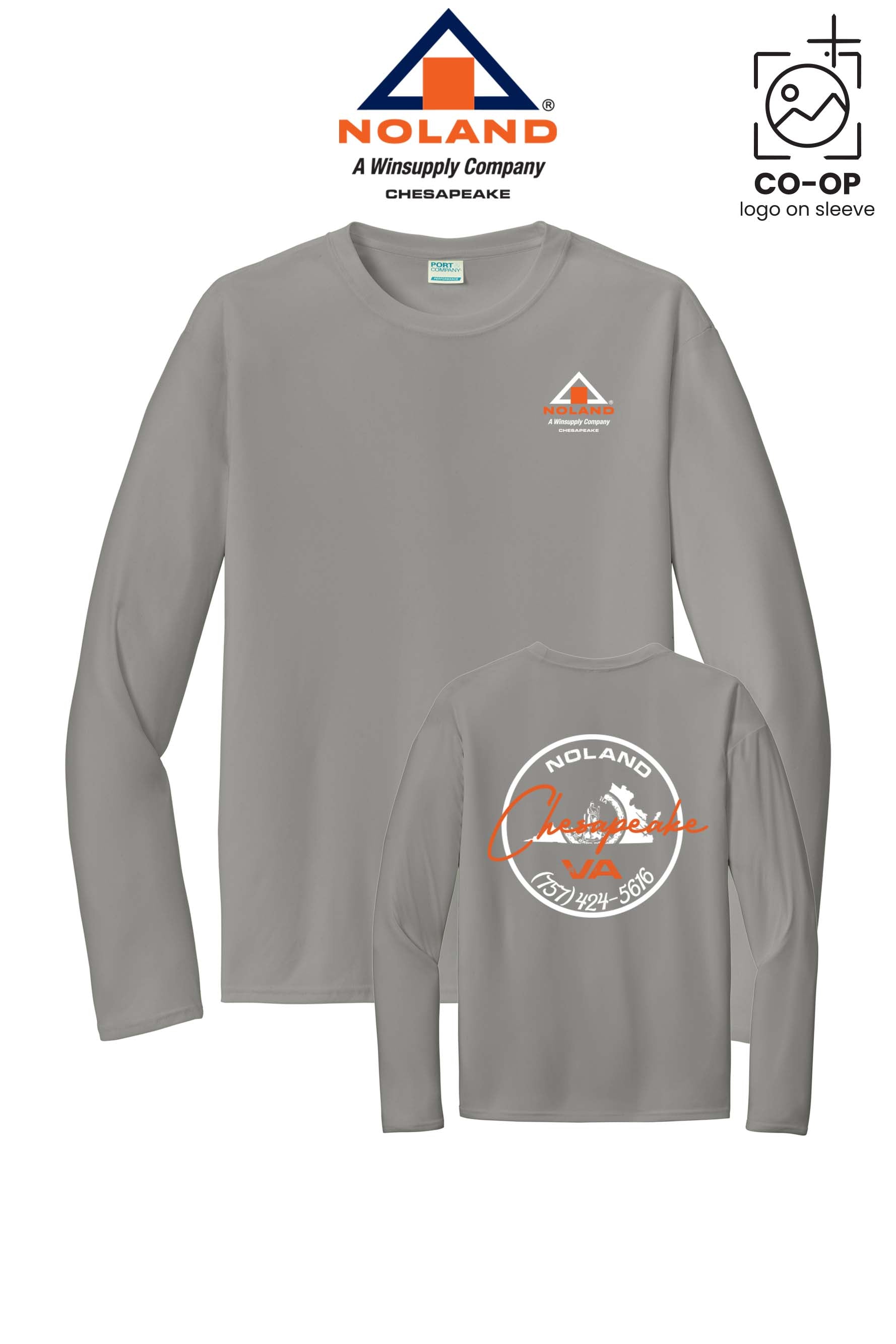 Port & Co™ Performance UPF 50 Long Sleeve - Noland Company Chesapeake